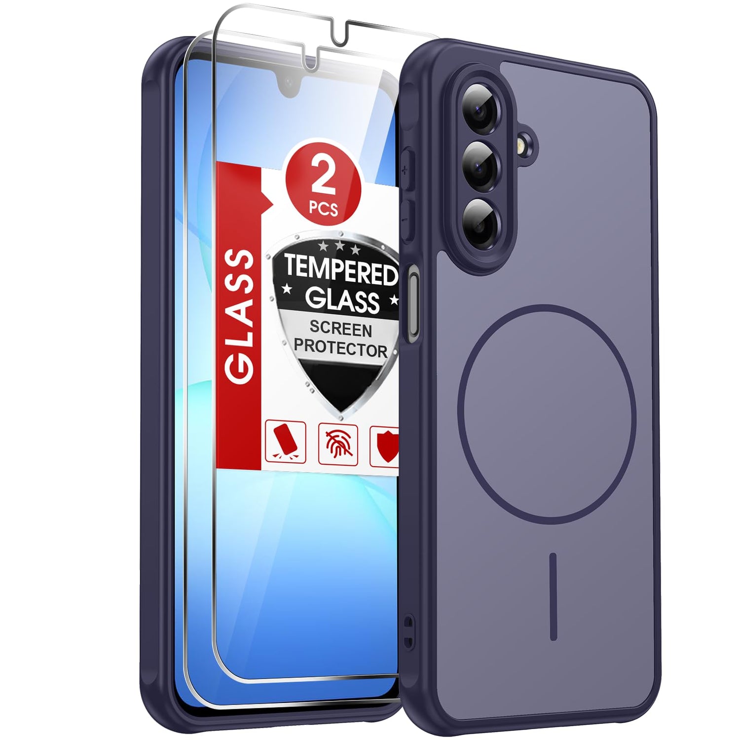 LeYi for Samsung Galaxy A57-5G Phone Case: MagSafe Fit 2 X Screen Protector
