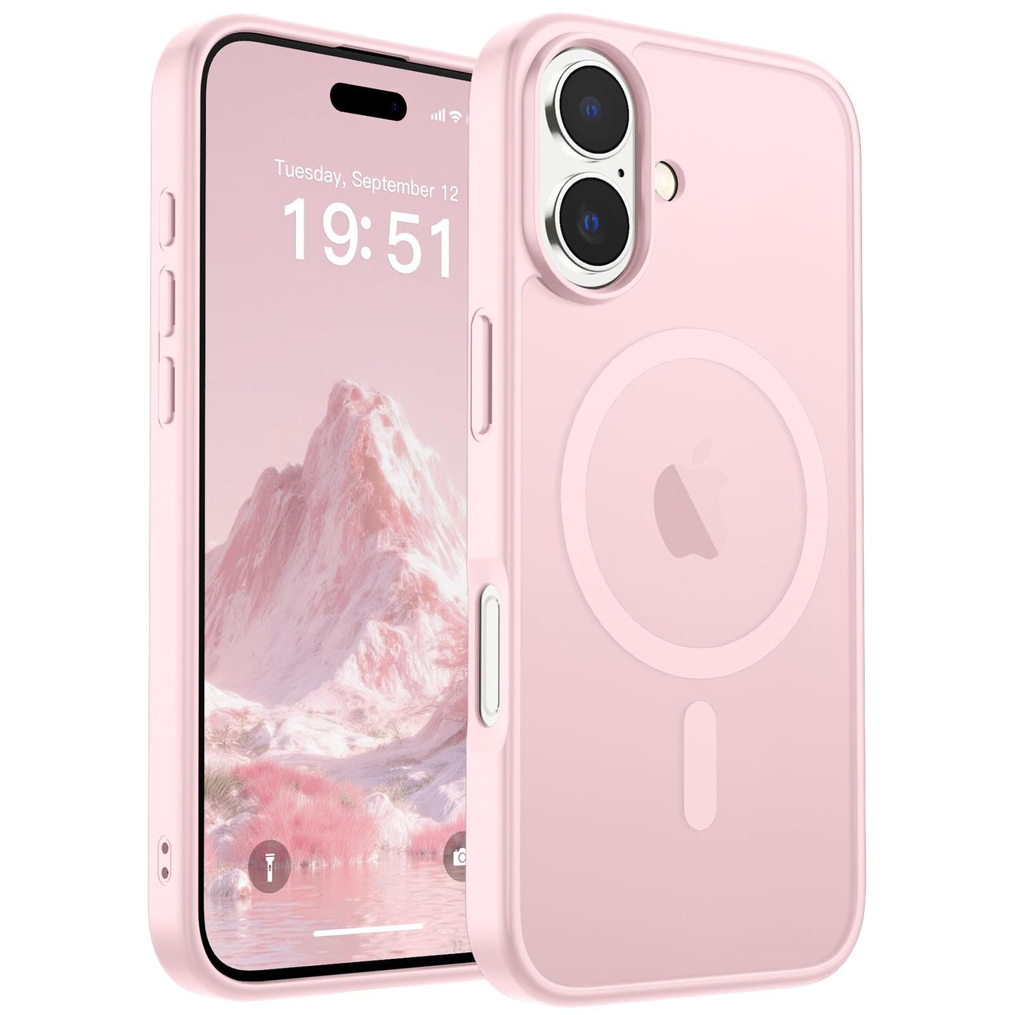 SUPFINE Magnetic for iPhone 17 Case (Compatible with MagSafe)(Military Grade Drop Protection) Translucent Matte Shockproof with Anti-Fingerprint Phone Cover,Black