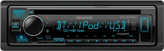 Kenwood - Bluetooth CD/Digital Media (DM) Receiver and Satellite Radio-Ready with Detachable Faceplate - Black