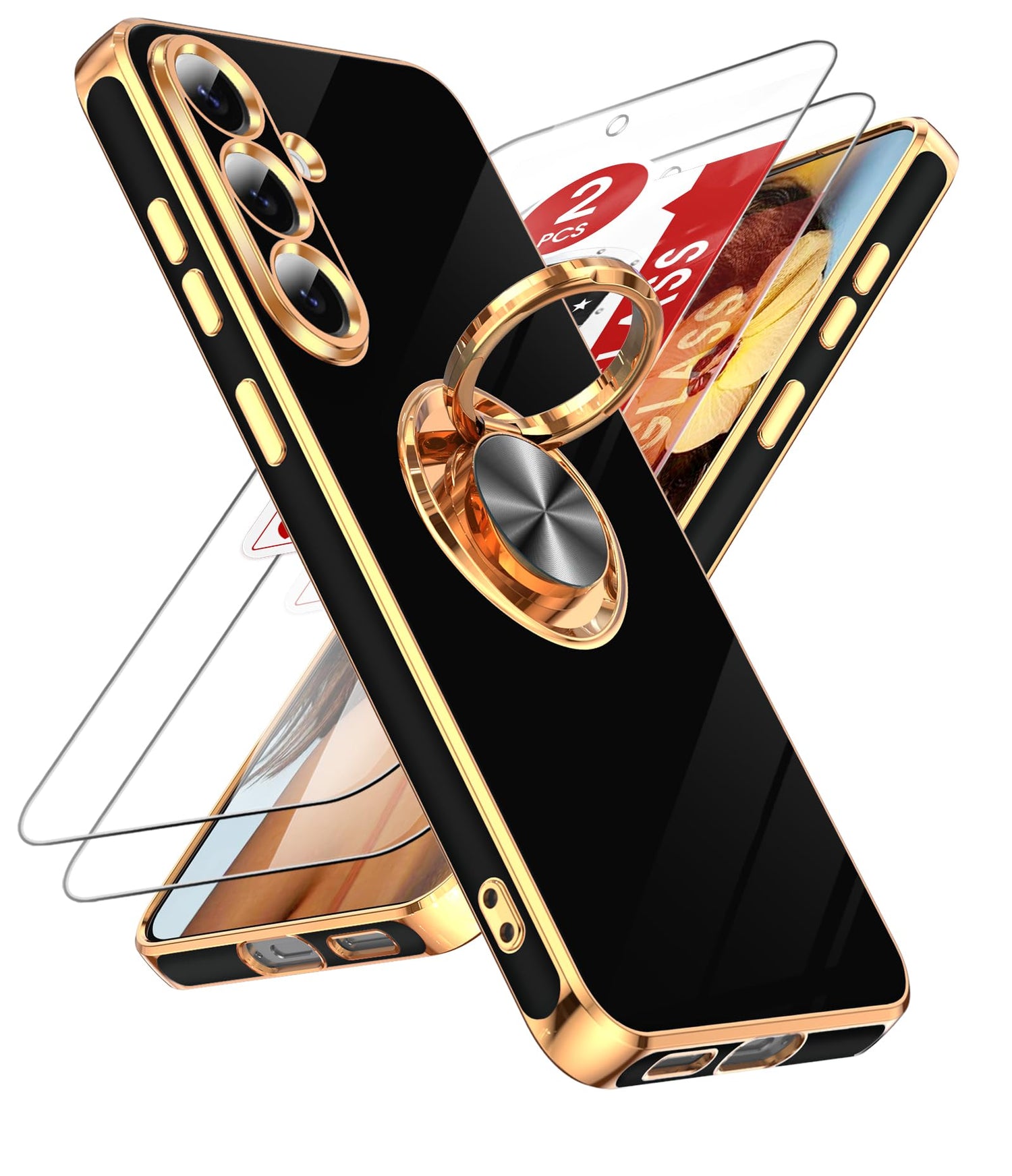LeYi for Galaxy A37 5G Phone Case with 360°Rotatable Magnetic Kickstand