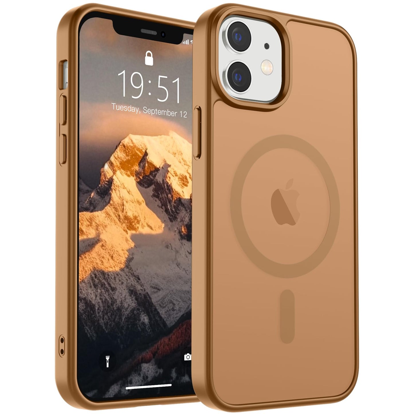 SUPFINE Magnetic for iPhone 17 Case (Compatible with MagSafe)(Military Grade Drop Protection) Translucent Matte Shockproof with Anti-Fingerprint Phone Cover,Black