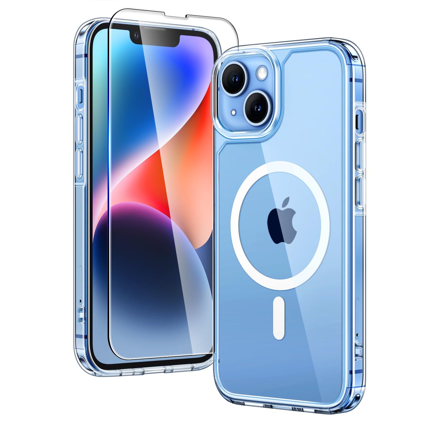 TAURI for iPhone 17 Case, Anti-Yellowing with Screen Protector, Military-Grade Protection Shockproof Slim Phone Case for iPhone 17, Clear