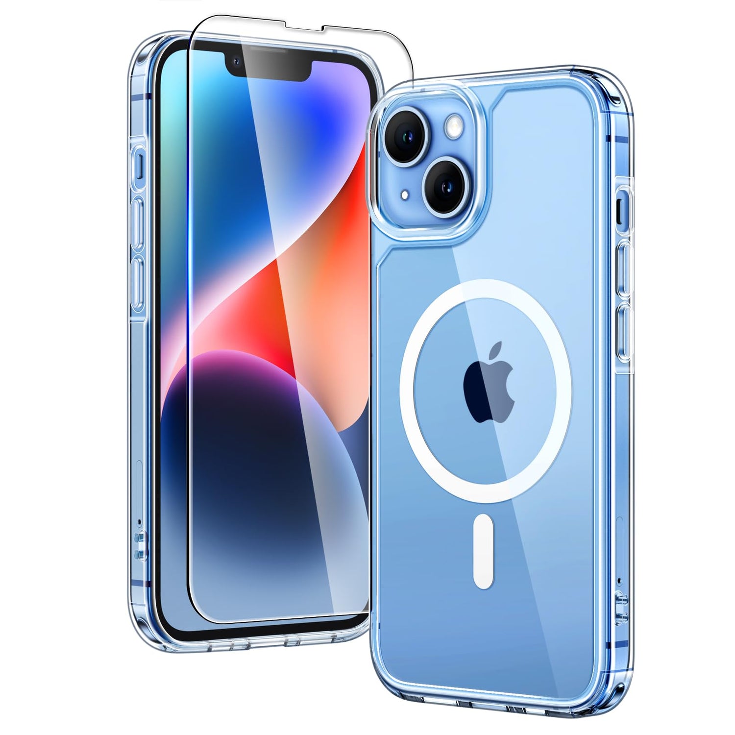 TAURI for iPhone 17 Case, Anti-Yellowing with Screen Protector, Military-Grade Protection Shockproof Slim Phone Case for iPhone 17, Clear