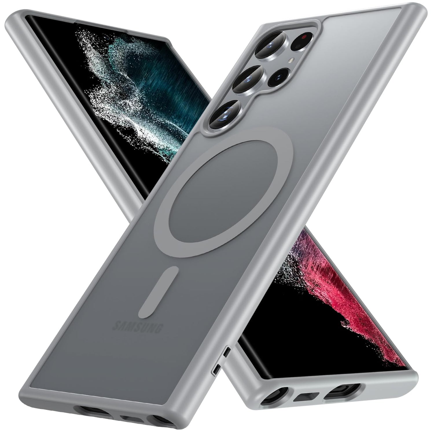 OWKEY Case for Samsung Galaxy Note 20,Magnetic Galaxy Note 20 Phone Case [Compatible with MagSafe] Anti-Fingerprint Translucent Matte Shockproof Protective Case for Samsung Note 20 (Black)