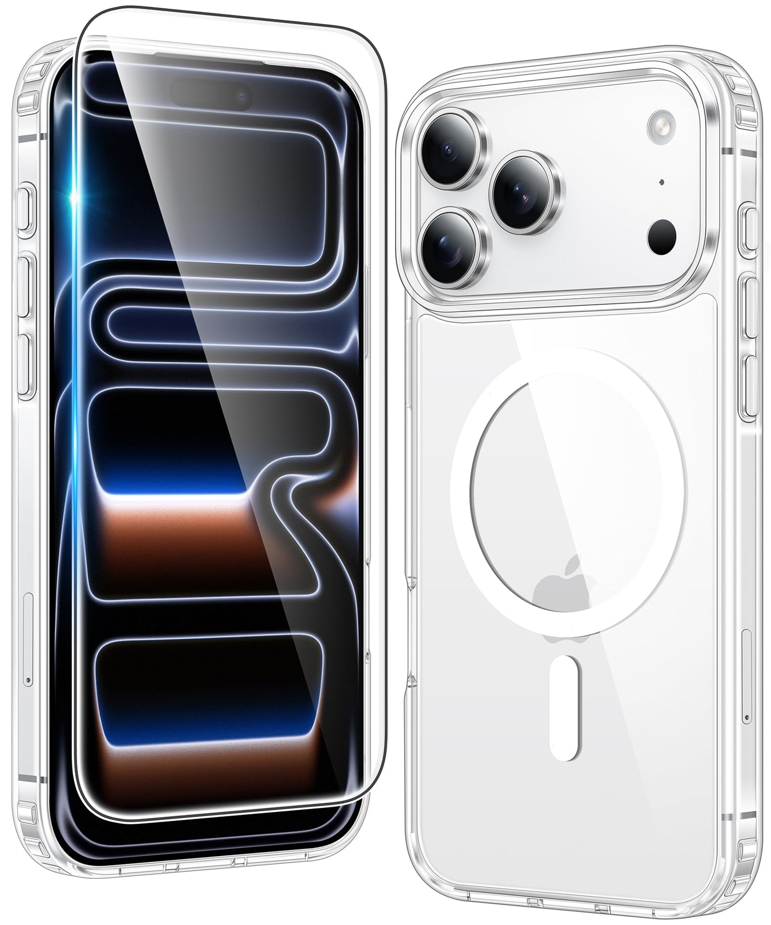 FNTCASE for Motorola Moto G-Power-5G-2026 Case: for Moto G Power 2025 Case Clear Slim Anti Yellowing Cell Phone Cover - Rugged Shockproof Protective Bumper Transparent Phonecase (Clear Magnetic)