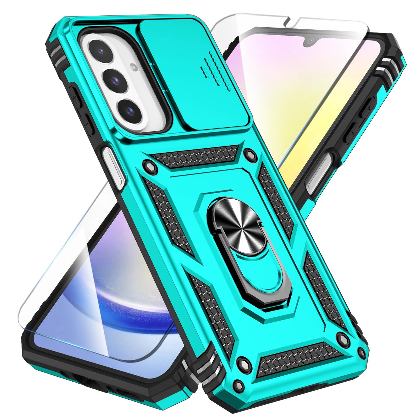 SunStory for Samsung Galaxy A26 5G Phone Case with Rotated Ring Kickstand