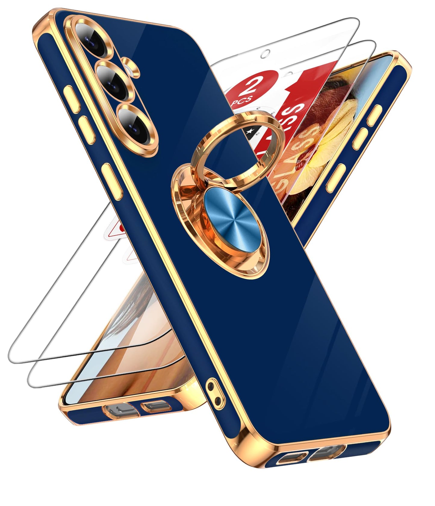 LeYi for Galaxy A37 5G Phone Case with 360°Rotatable Magnetic Kickstand