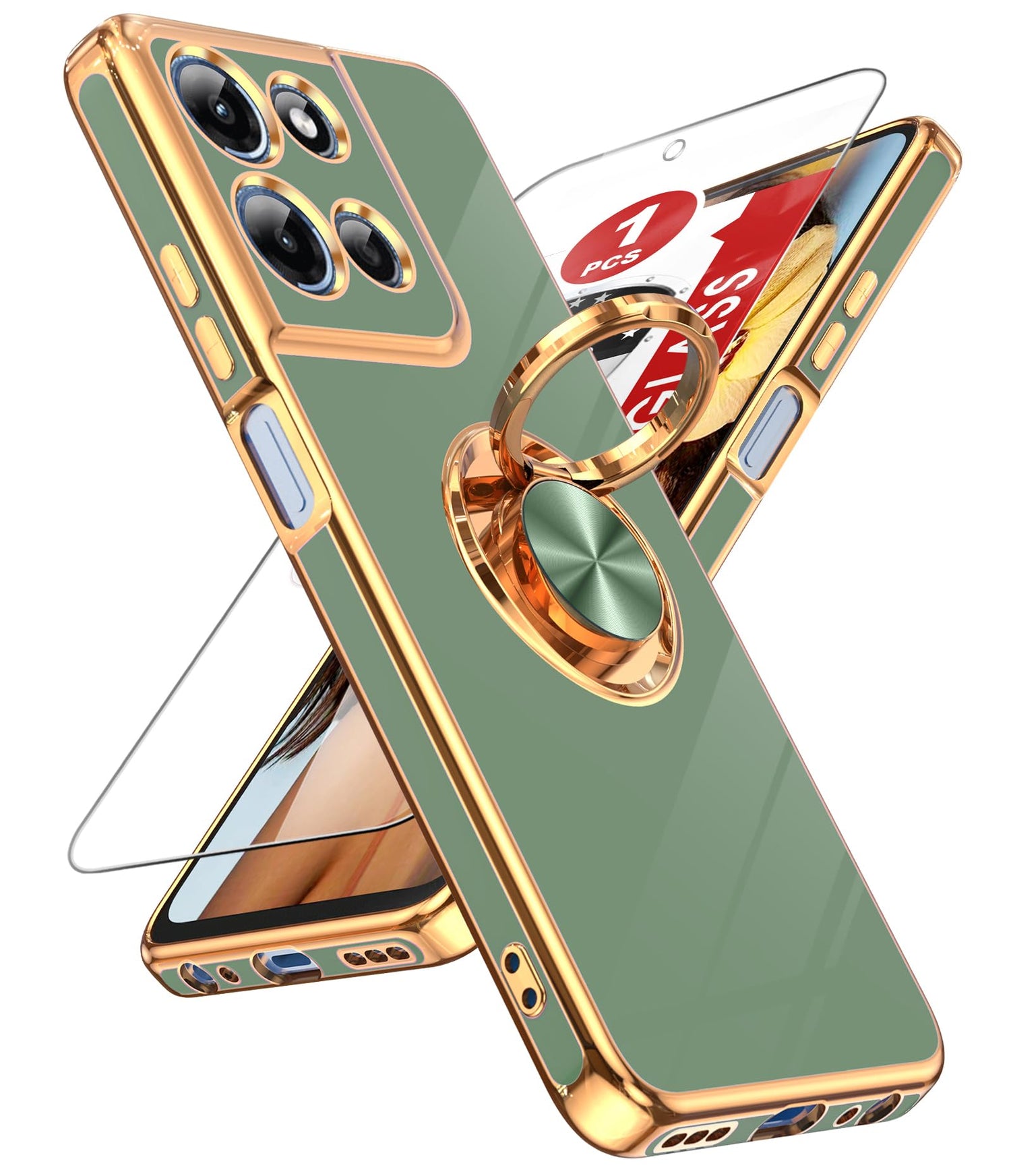 LeYi for Galaxy A37 5G Phone Case with 360°Rotatable Magnetic Kickstand