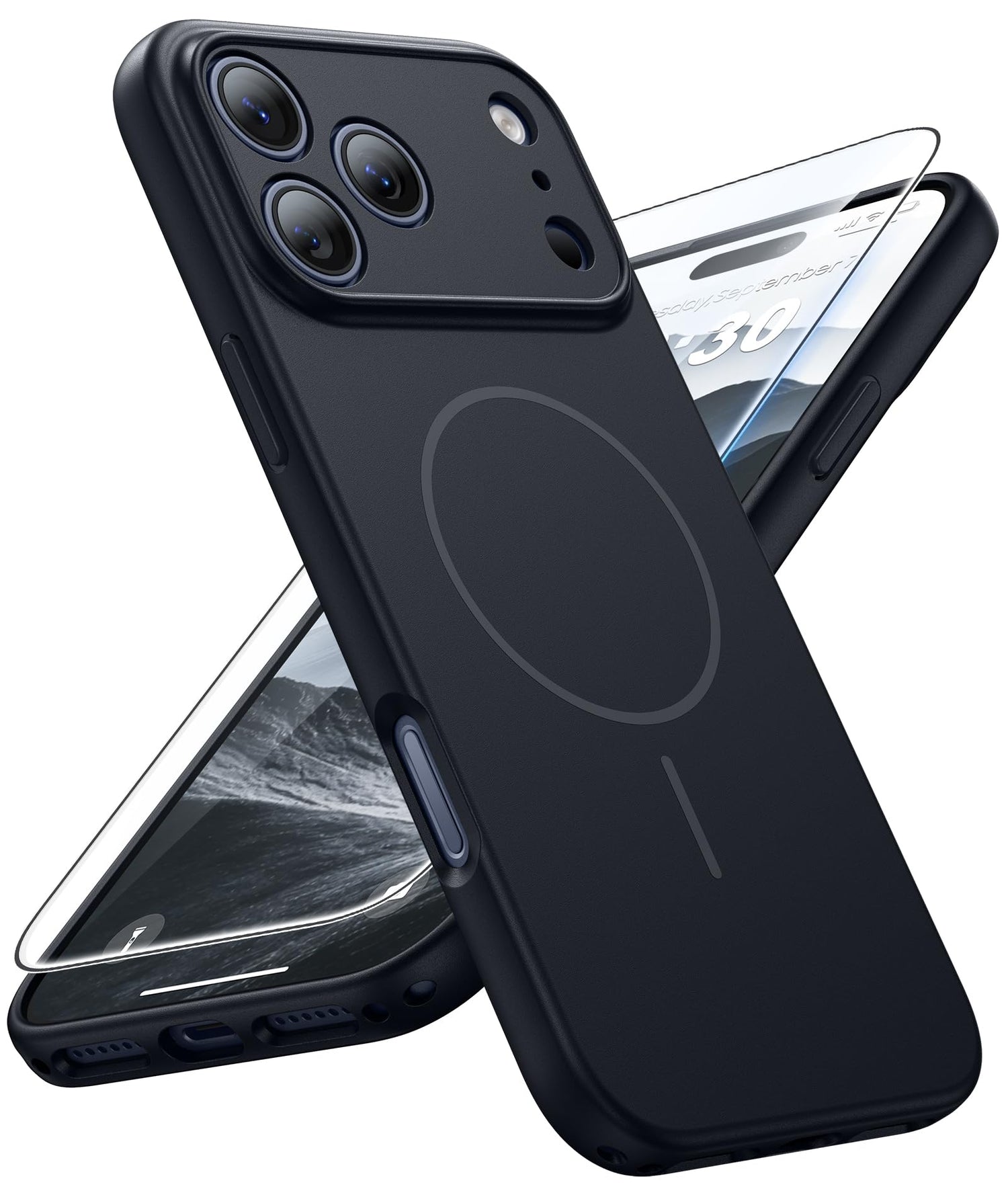 FNTCASE for Motorola Edge 2026 Case: Moto Edge 2026 Case with Screen Protector Non-Slip 14FT Military Grade Drop Protection, Shockproof, Slim Fit, Anti-Scratch TPU Matte Phone Cover (Black)