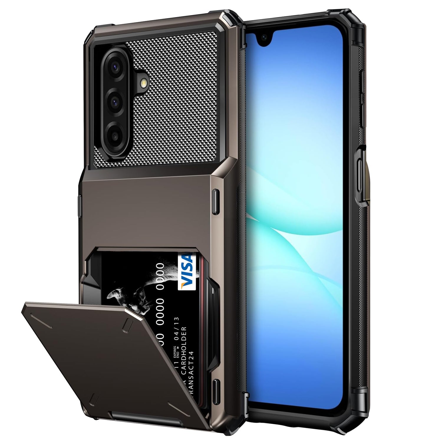 Vofolen for Motorola Edge 2024 Case Wallet with Card Holder Dual Layer Heavy Duty Shockproof Drop Protective Hidden Flip 4-Card Slot Slim Pocket Phone Cover for Moto Edge 2024 Case for Women Men-Black