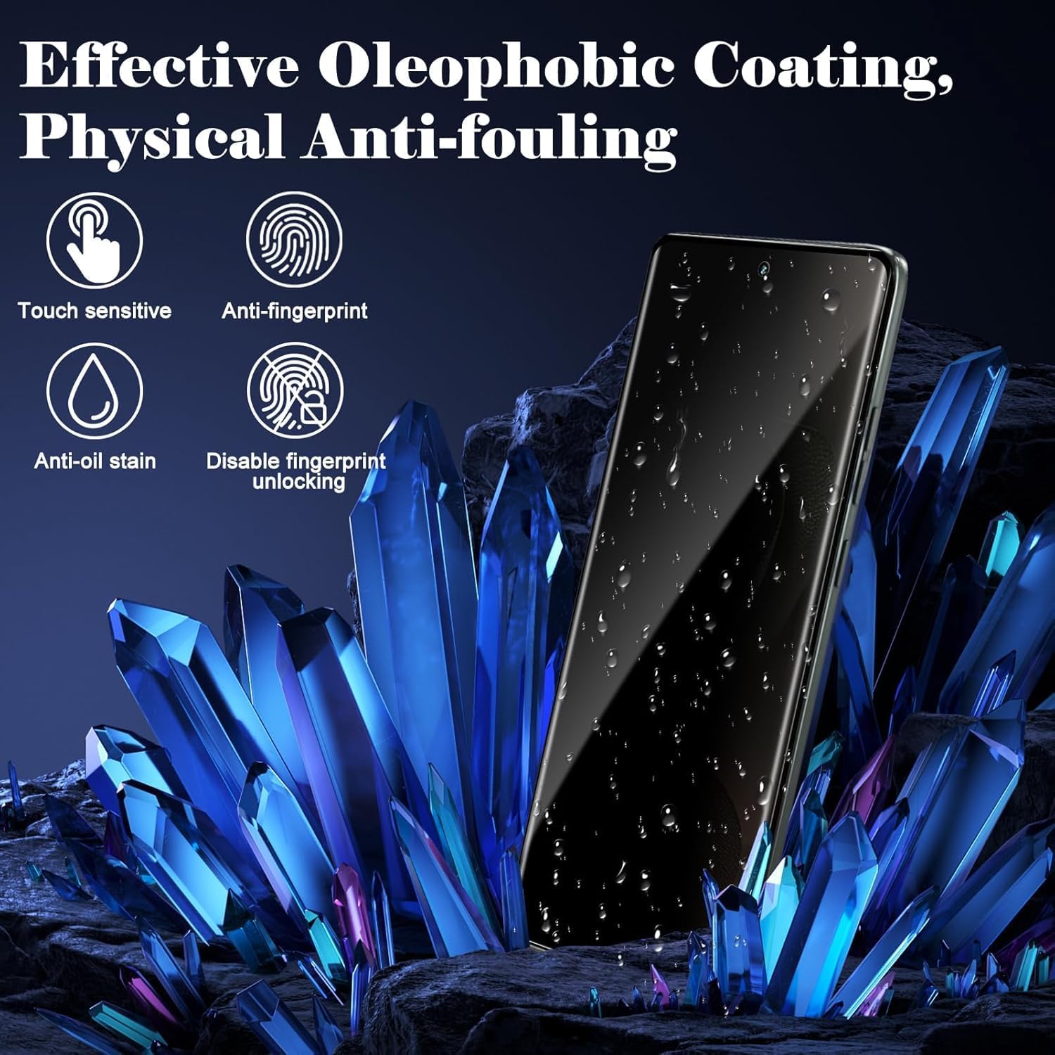 [2 Pack] Moto Edge 2025 Privacy Screen Protector, 9H Tempered Glass, Bubble Free, HD Clear, Anti-Scratch, Anti-Spy Film for Motorola Edge 2025 5G Glass Screen Protector