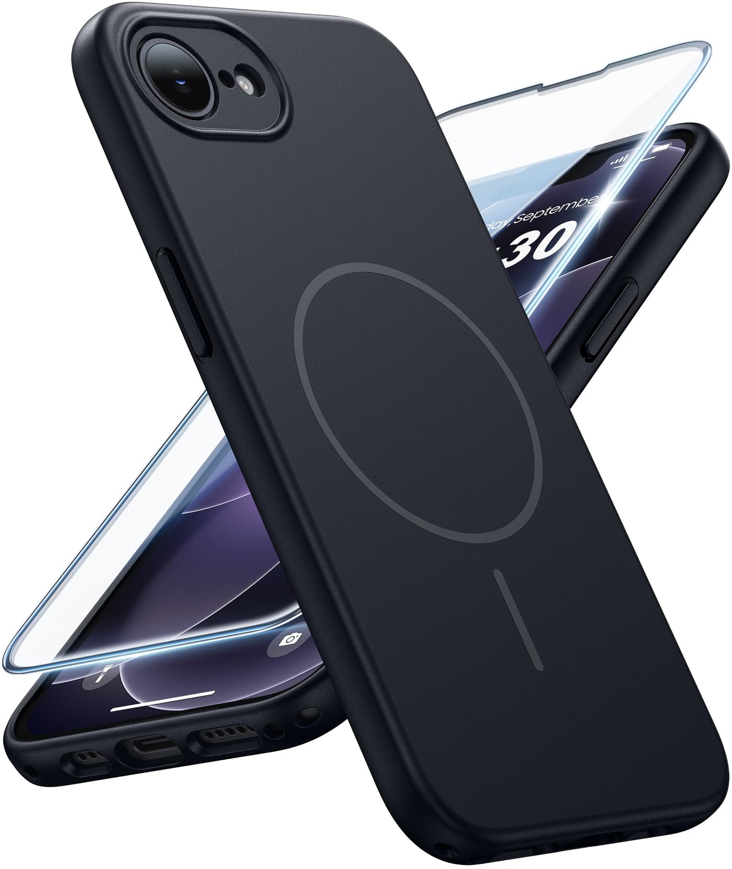FNTCASE for Motorola Edge 2026 Case: Moto Edge 2026 Case with Screen Protector Non-Slip 14FT Military Grade Drop Protection, Shockproof, Slim Fit, Anti-Scratch TPU Matte Phone Cover (Black)