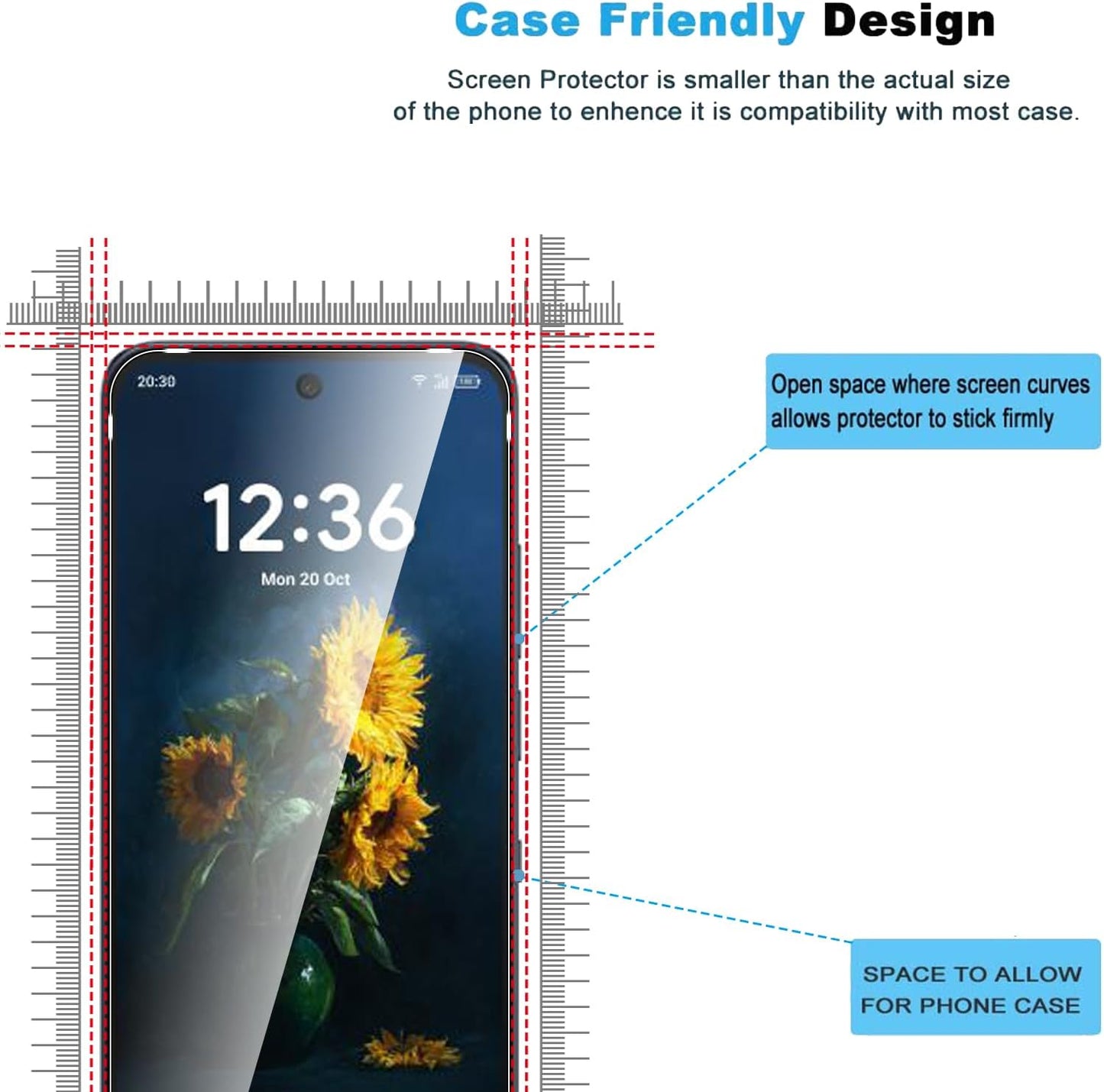 2 Pack Compatible with TCL NxtPaper 70 Pro/K70/K70 XE Screen Protector,Full Coverage 9H Tempered Glass Film,HD Clear Scratch Resistant,Bubble-Free