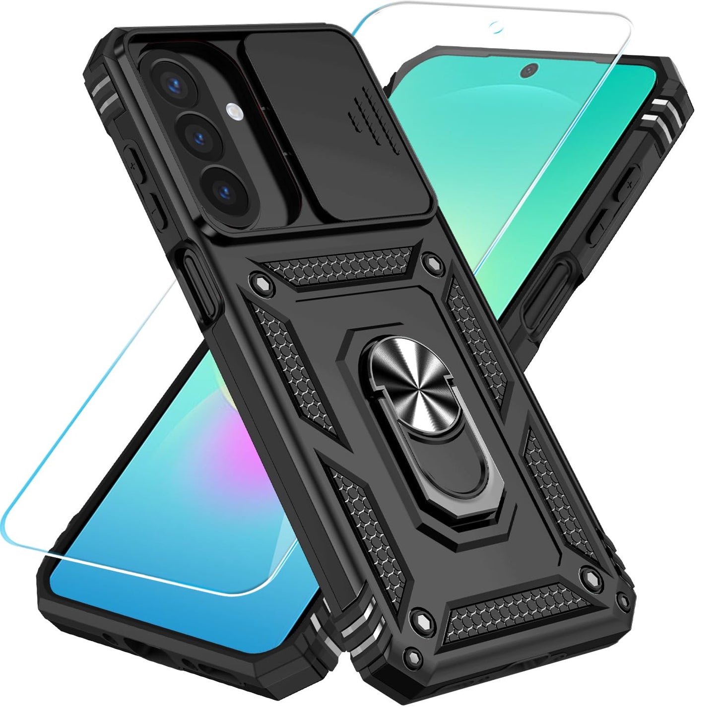 SunStory for Samsung Galaxy A26 5G Phone Case with Rotated Ring Kickstand