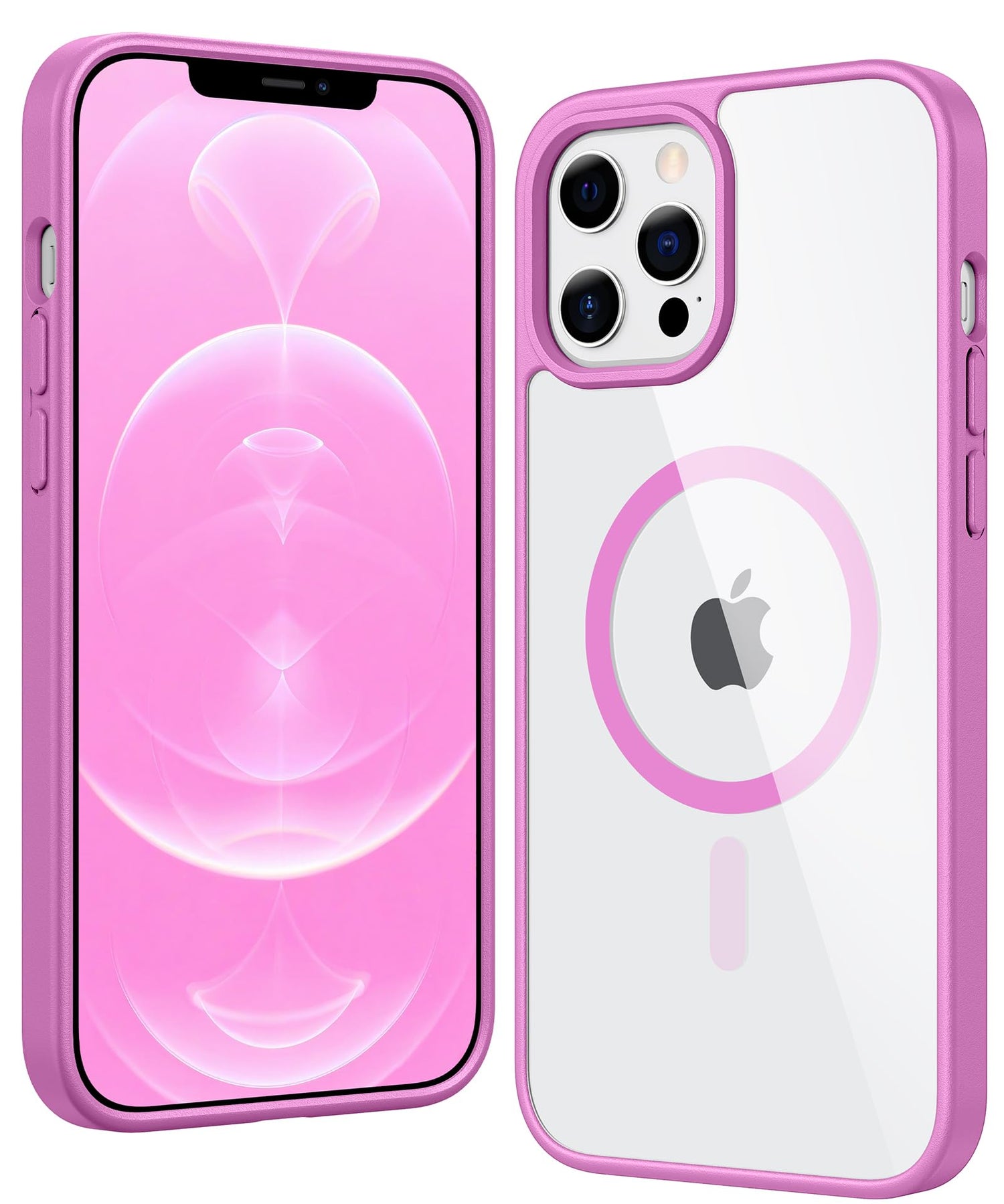 FNTCASE for iPhone 17 Case Clear: Magnetic Phone Cases with Screen Protector Drop Proof Compatible with Magsafe Slim Anti Yellowing Rugged Shockproof Protective Transparent Cell Cover (A-Clear)