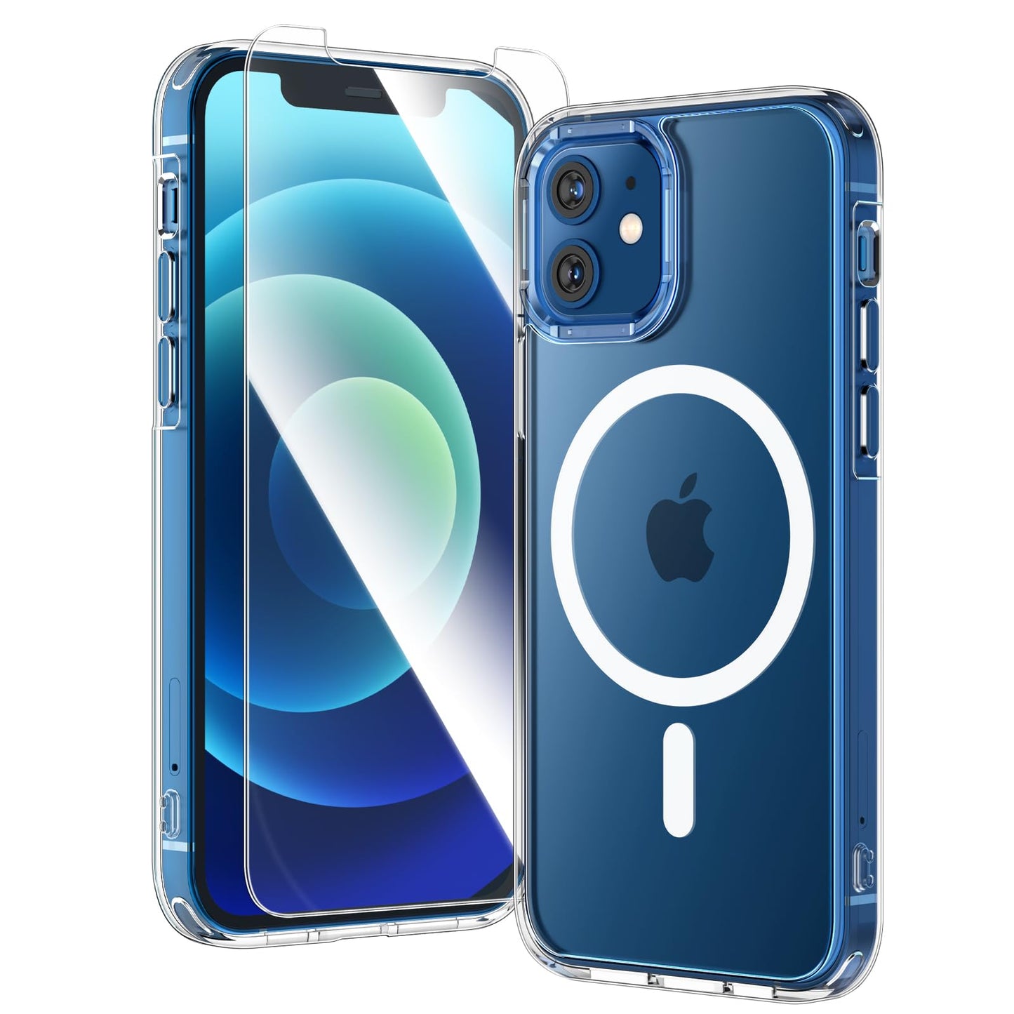 TAURI for iPhone 17 Case, Anti-Yellowing with Screen Protector, Military-Grade Protection Shockproof Slim Phone Case for iPhone 17, Clear