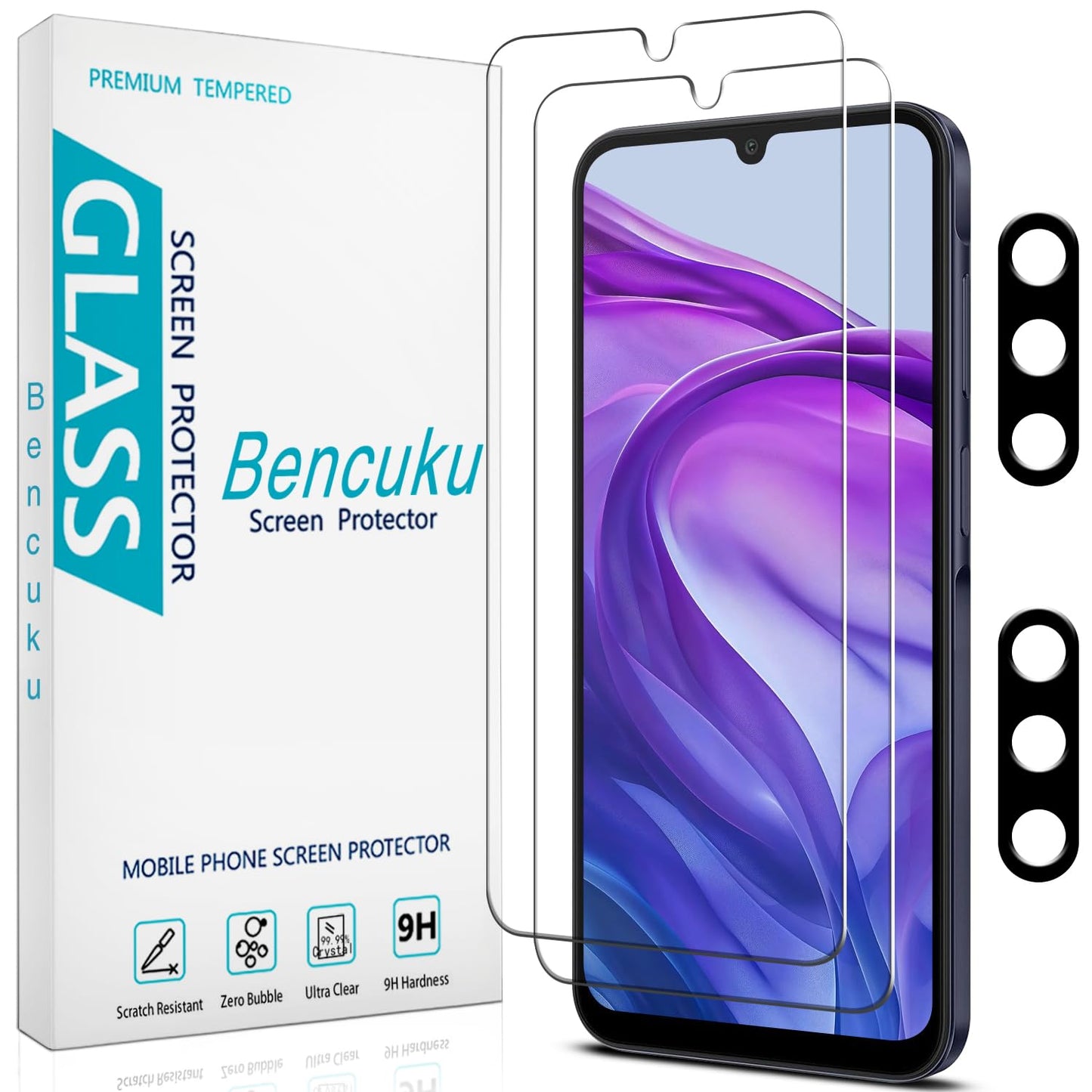 2 Pack Privacy Screen Protector for Samsung Galaxy A26 5G