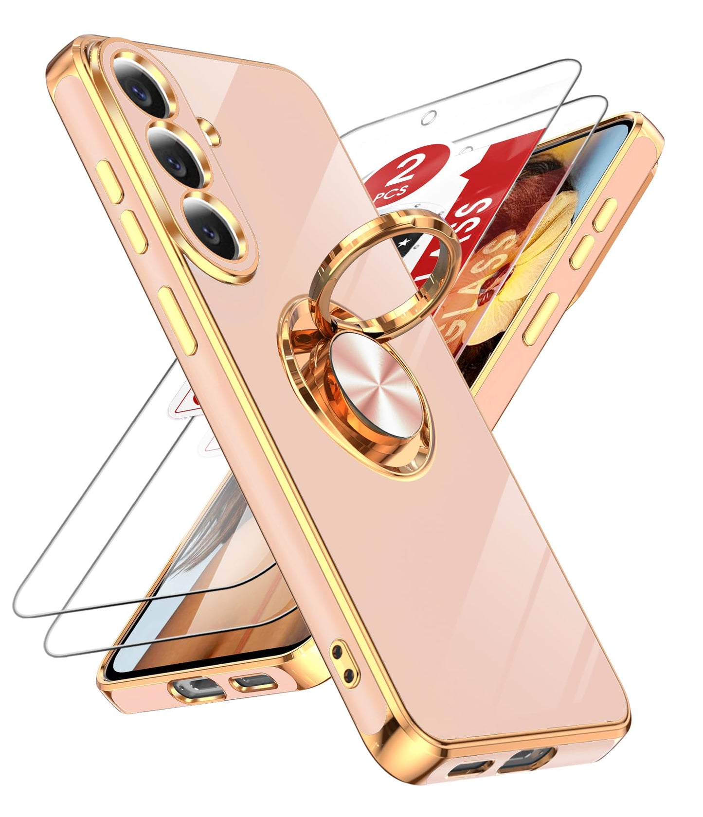LeYi for Galaxy A37 5G Phone Case with 360°Rotatable Magnetic Kickstand