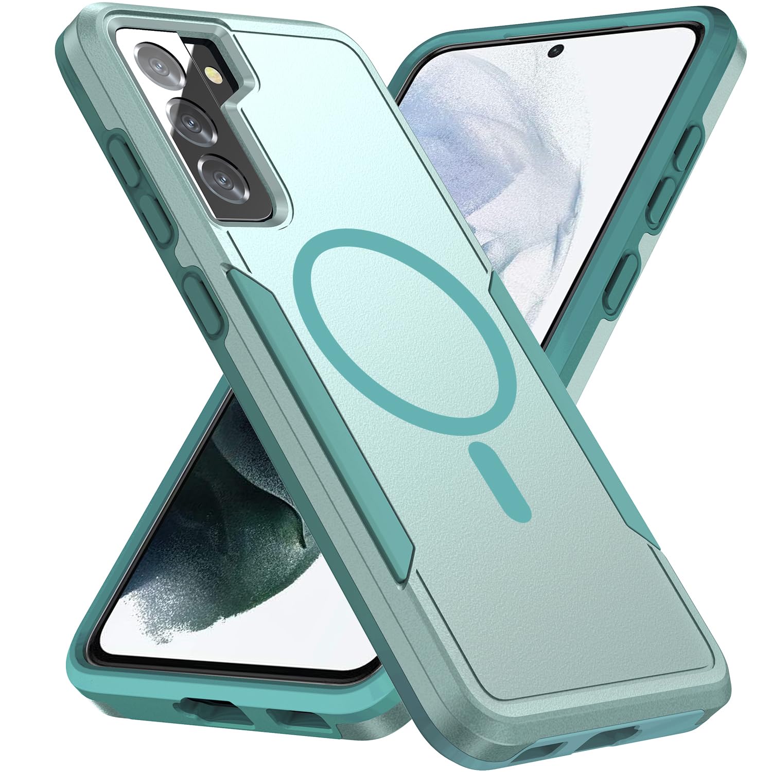 Phone Case for Samsung Galaxy S21 Plus Black | Compatible with Magsafe, Military Grade Drop Tested, Shockproof, Magnetic, Tough, Rugged, Protective, 6.7 inch