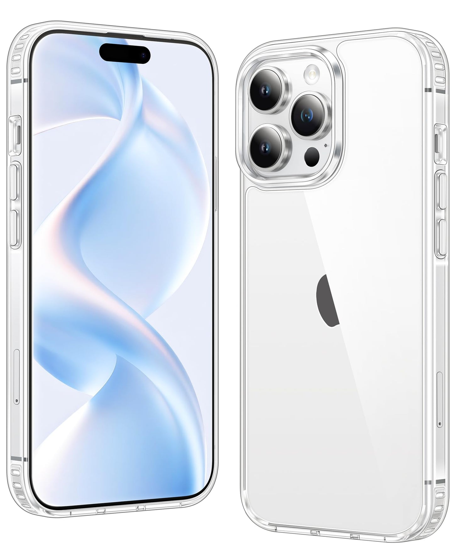 FNTCASE for iPhone 17 Case Clear: Magnetic Phone Cases with Screen Protector Drop Proof Compatible with Magsafe Slim Anti Yellowing Rugged Shockproof Protective Transparent Cell Cover (A-Clear)