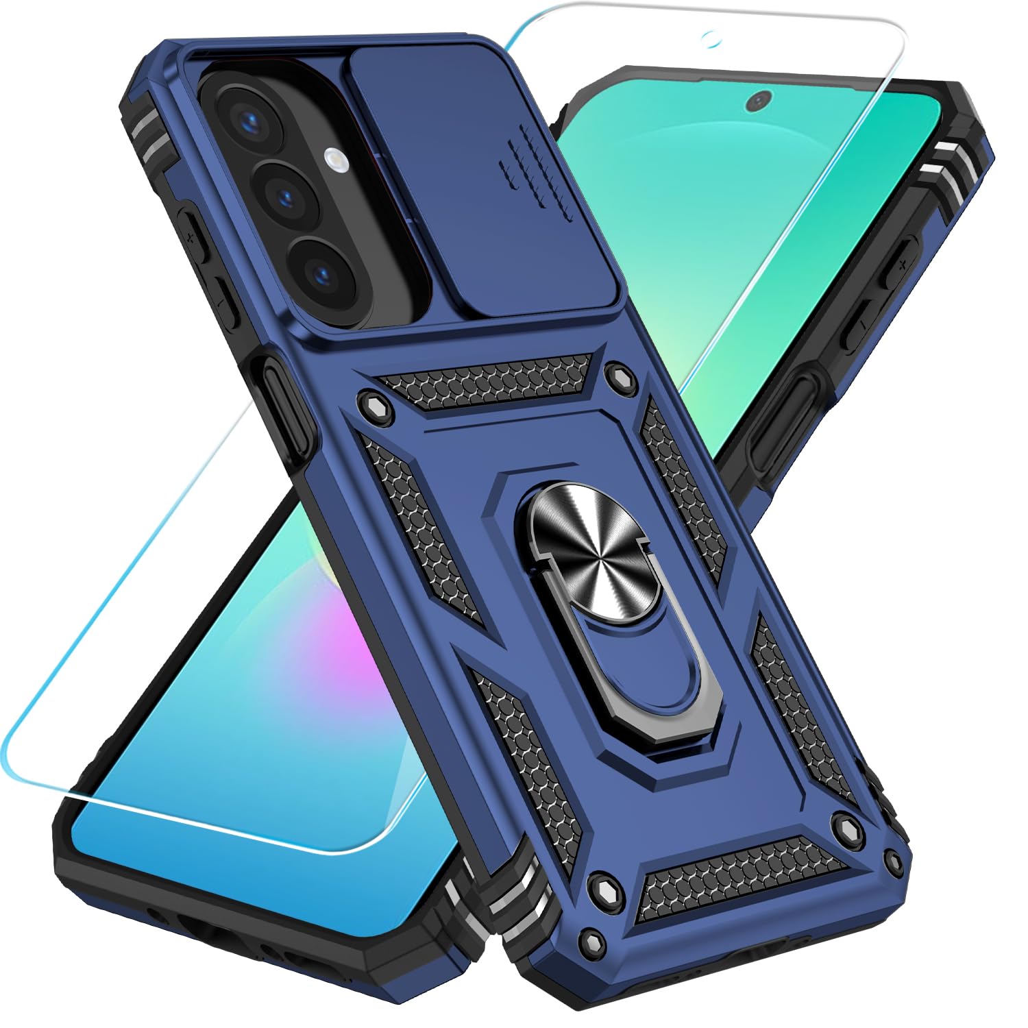 SunStory for Samsung Galaxy A26 5G Phone Case with Rotated Ring Kickstand