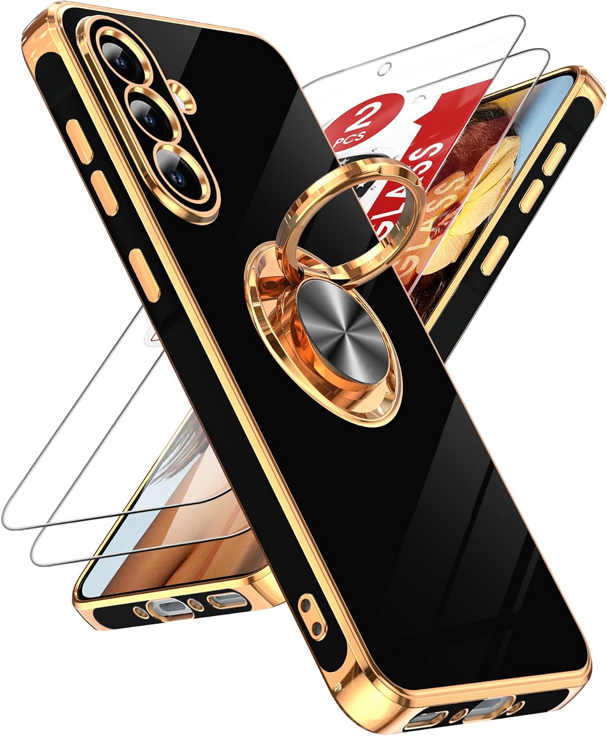 LeYi for Galaxy A37 5G Phone Case with 360°Rotatable Magnetic Kickstand