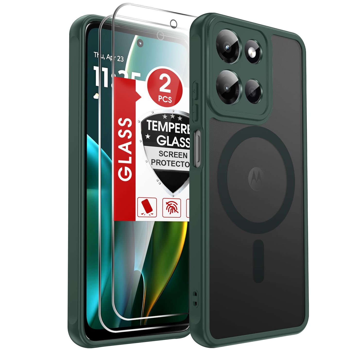 LeYi for Samsung Galaxy A57-5G Phone Case: MagSafe Fit 2 X Screen Protector