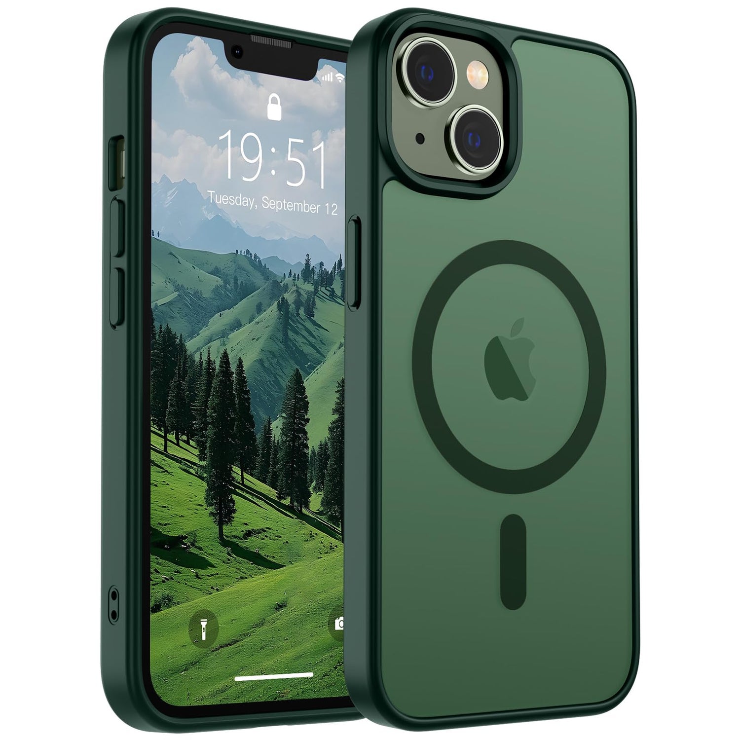SUPFINE Magnetic for iPhone 17 Case (Compatible with MagSafe)(Military Grade Drop Protection) Translucent Matte Shockproof with Anti-Fingerprint Phone Cover,Black