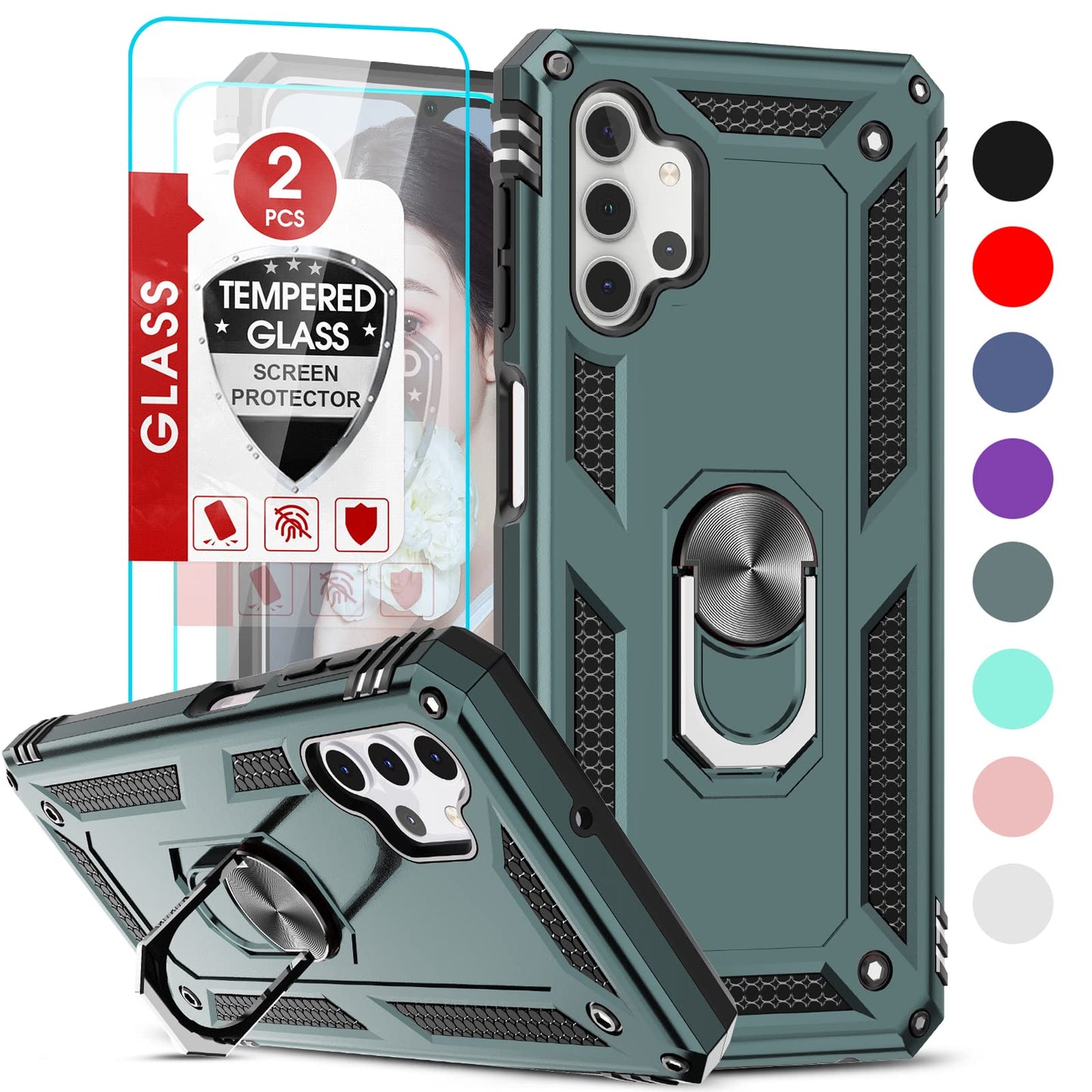 LeYi for Motorola Moto G Stylus 2025-Case: 【𝐍𝐨𝐭 𝐅𝐢𝐭 𝐌𝐨𝐭𝐨 𝐆 𝟐𝟎𝟐𝟓】Moto G Stylus 2026 Case 5G, Slide Camera Cover Screen Protector, Tough Armor Android Unlocked Phone Magnetic Stand, Black