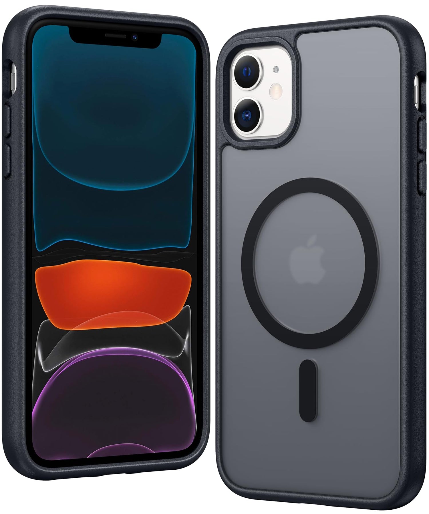 FNTCASE for iPhone 17 Case Clear: Magnetic Phone Cases with Screen Protector Drop Proof Compatible with Magsafe Slim Anti Yellowing Rugged Shockproof Protective Transparent Cell Cover (A-Clear)
