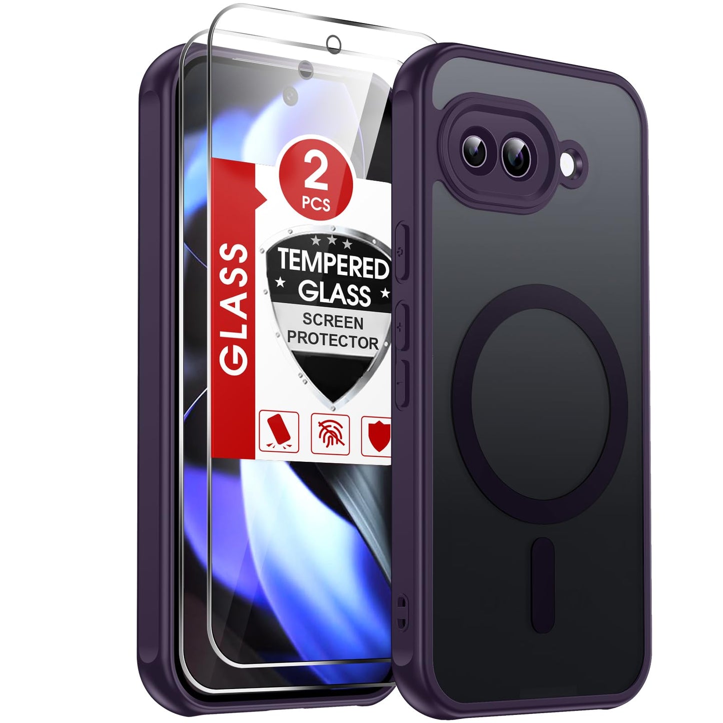 LeYi for Samsung Galaxy A57-5G Phone Case: MagSafe Fit 2 X Screen Protector