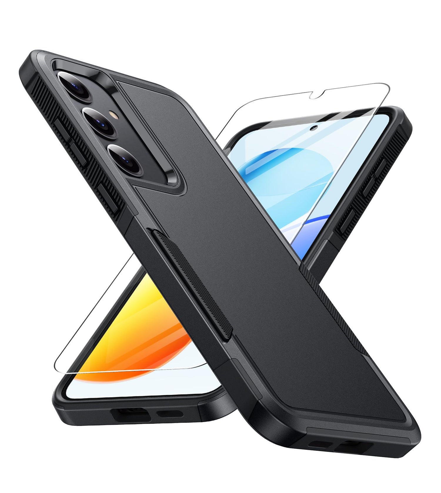 FNTCASE for Motorola Edge 2026 Case: Moto Edge 2026 Case with Screen Protector Non-Slip 14FT Military Grade Drop Protection, Shockproof, Slim Fit, Anti-Scratch TPU Matte Phone Cover (Black)