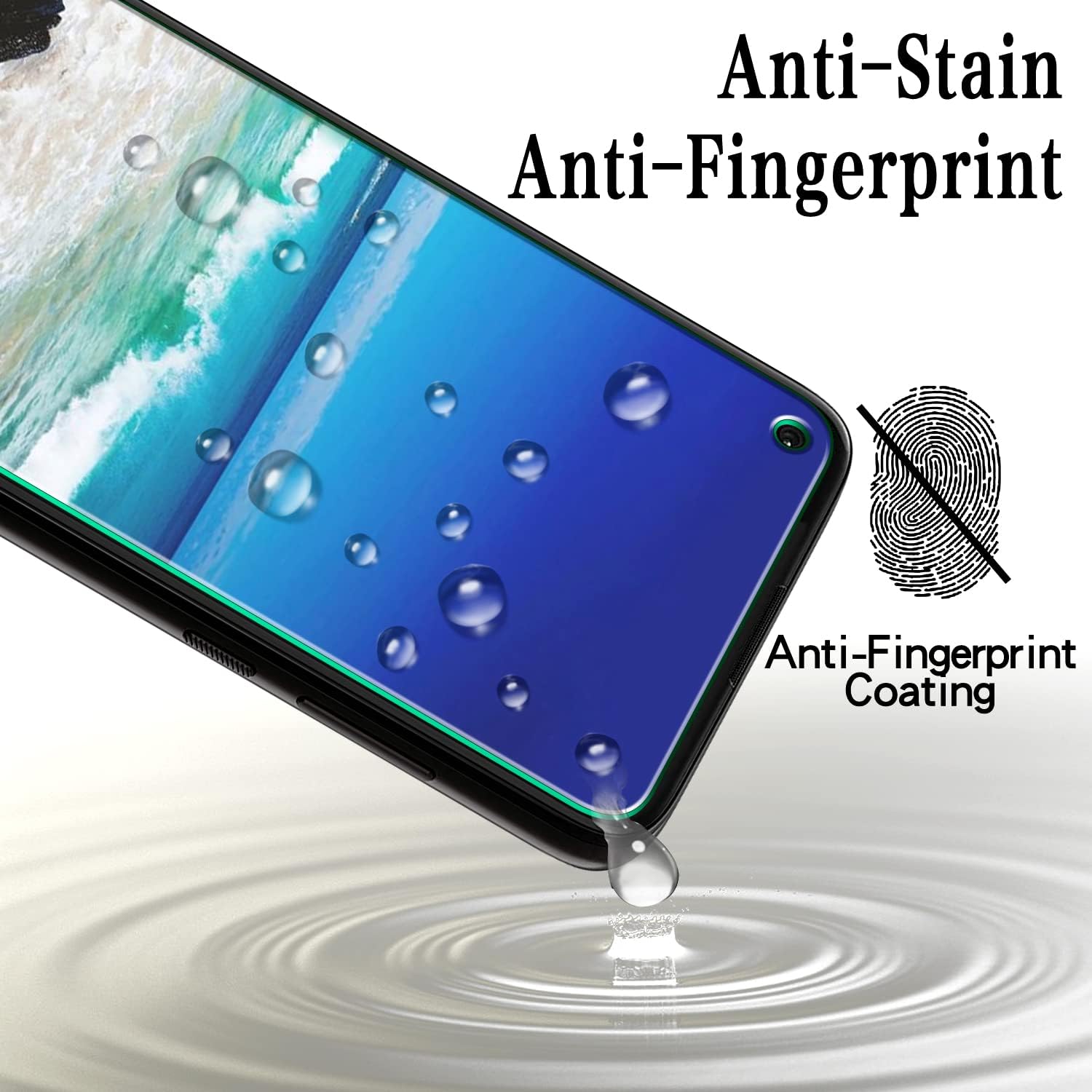 MAYtobe [2 Pack] Designed For Motorola Moto G Stylus 5G, Moto G Stylus 2021 Screen Protector Tempered Glass, Support Fingerprint Reader, Anti-Scratch, Bubble Free