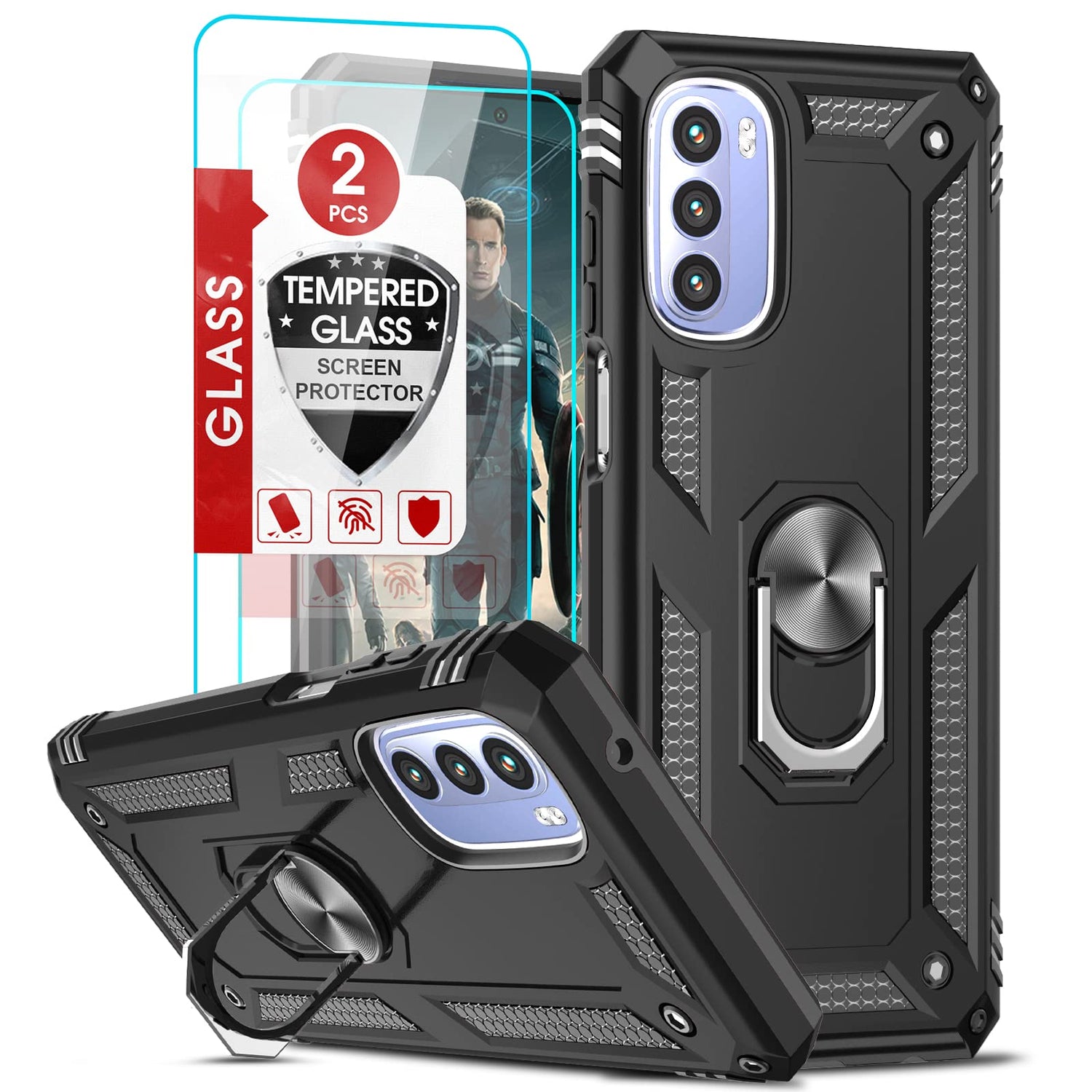 LeYi for Motorola Moto G Stylus 2025-Case: 【𝐍𝐨𝐭 𝐅𝐢𝐭 𝐌𝐨𝐭𝐨 𝐆 𝟐𝟎𝟐𝟓】Moto G Stylus 2026 Case 5G, Slide Camera Cover Screen Protector, Tough Armor Android Unlocked Phone Magnetic Stand, Black