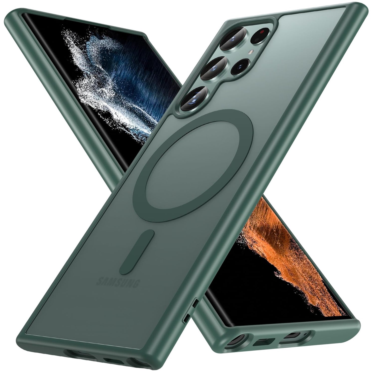 OWKEY Case for Samsung Galaxy Note 20,Magnetic Galaxy Note 20 Phone Case [Compatible with MagSafe] Anti-Fingerprint Translucent Matte Shockproof Protective Case for Samsung Note 20 (Black)