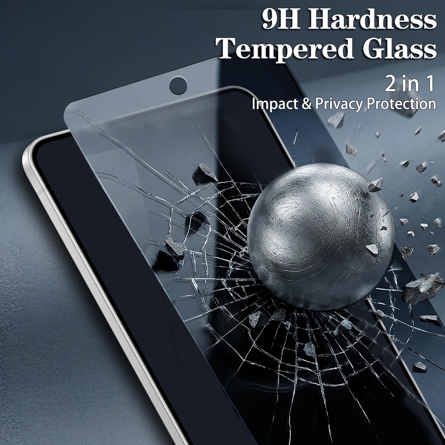 3 Pack Privacy Screen Protector for Samsung Galaxy A37/A57 5G Glass