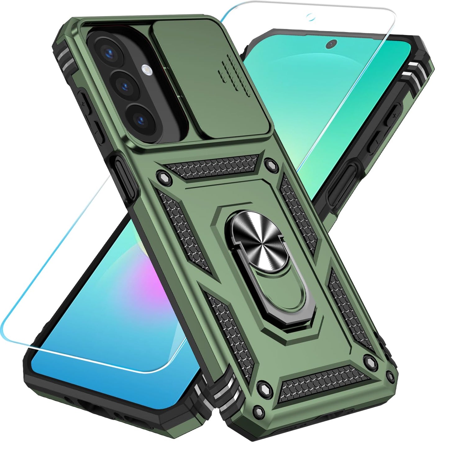 SunStory for Samsung Galaxy A26 5G Phone Case with Rotated Ring Kickstand