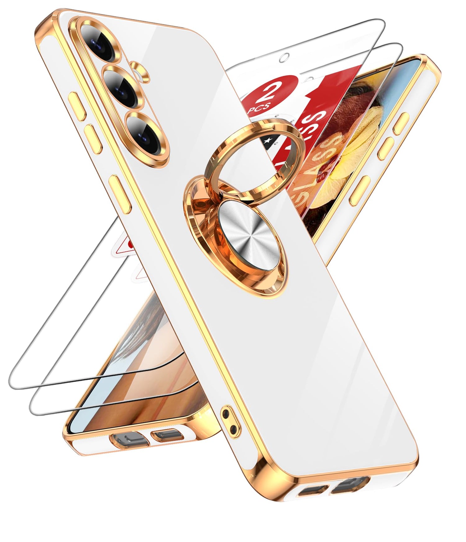 LeYi for Galaxy A37 5G Phone Case with 360°Rotatable Magnetic Kickstand