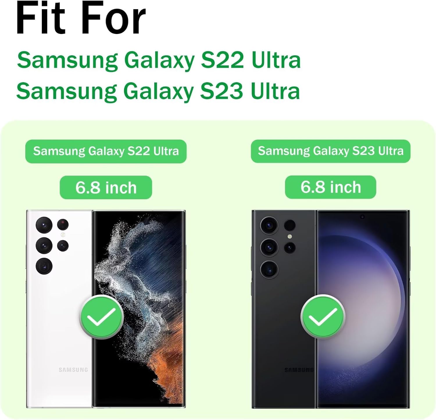 for Samsung Galaxy-S23-Ultra-Case with Magsafe & [HD Screen Protector×2][Anti-Fingerprint], 360° Metal Rotated Kickstand,Military Grade Shockproof Protective for Galaxy S23 Ultra Case,Light Blue