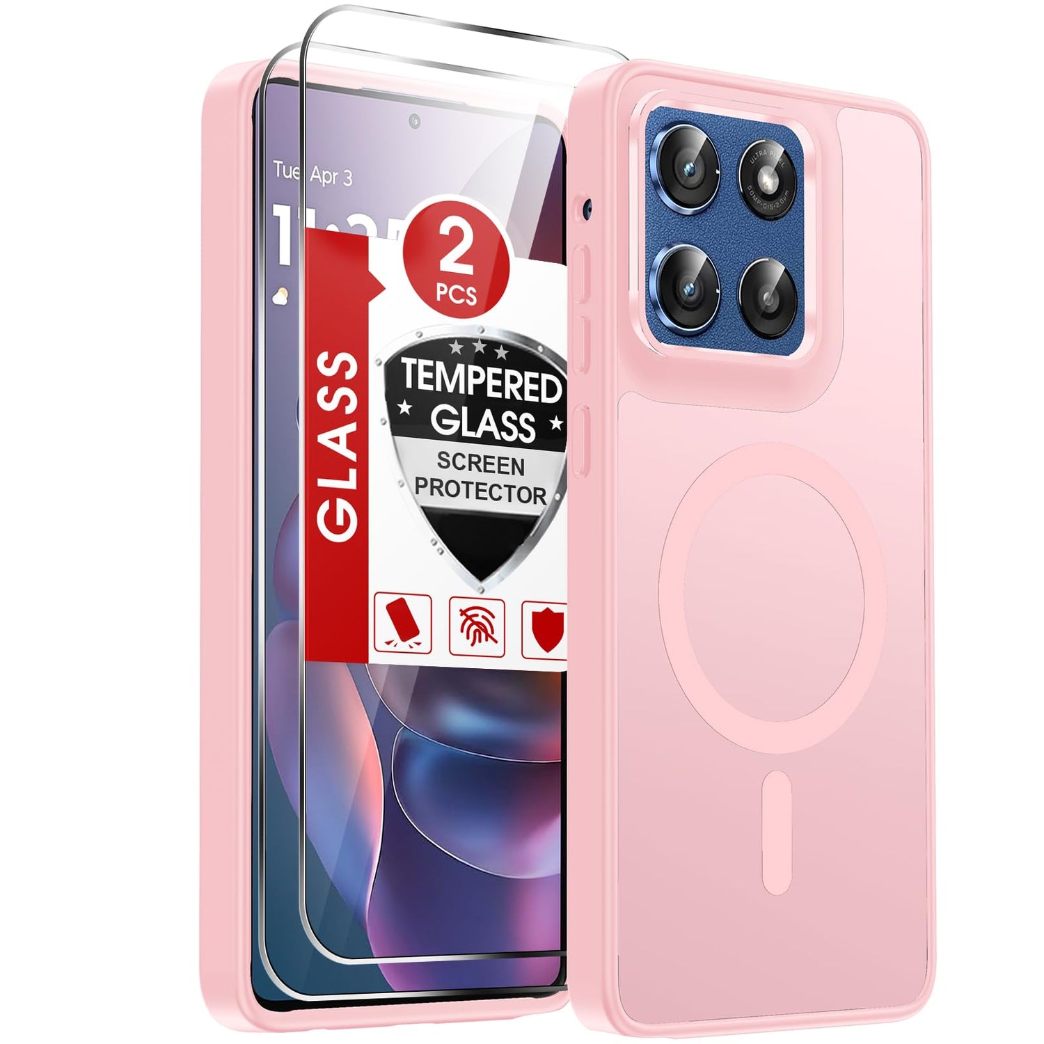 LeYi for Samsung Galaxy A57-5G Phone Case: MagSafe Fit 2 X Screen Protector