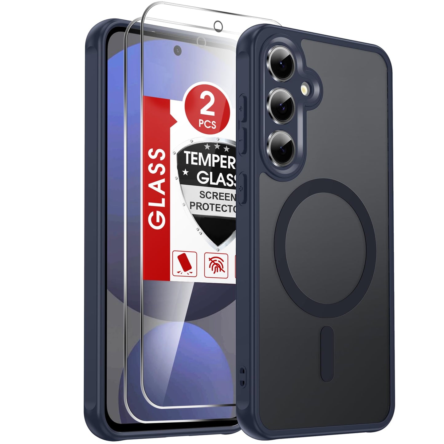 LeYi for Samsung Galaxy A57-5G Phone Case: MagSafe Fit 2 X Screen Protector