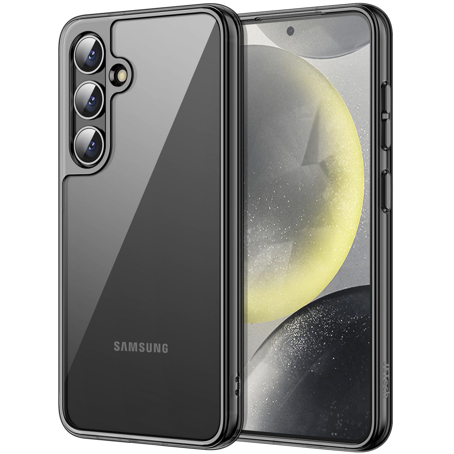 JETech Case for Samsung Galaxy S24 Ultra 5G, Non-Yellowing Shockproof Bumper Protective Phone Cover, Anti-Scratch Hard PC Back (Clear)