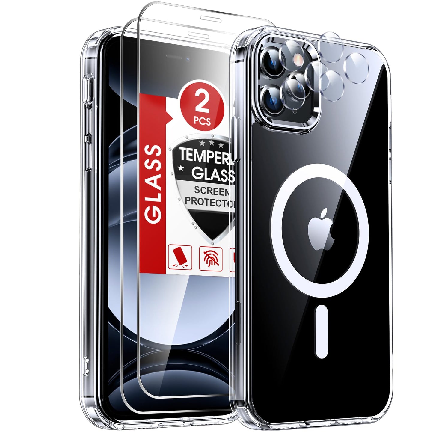 LeYi for iPhone-17 Wallet Case Clear: i Phone iphone17 Cases with Card Holder Protective iohone 17case Cover Women Funda para Heavy Duty Military Grade Hard Men ipone i17, Transparent