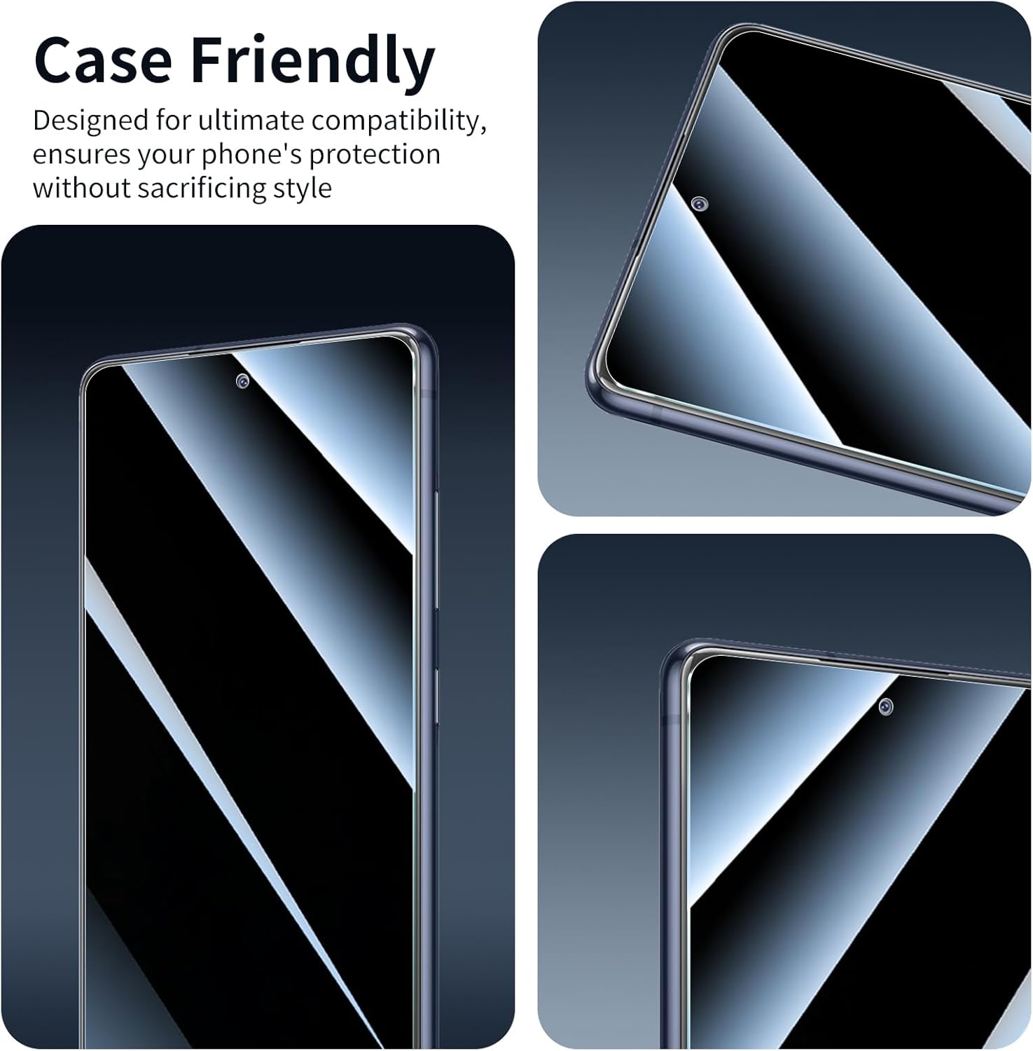 Privacy Screen Protector for Samsung Galaxy S20 FE, Double Shatterproof Anti-Spy Tempered Glass Film, [Impact- Private Protection][Anti-Scratch][9H Hardness]- 3 Pack
