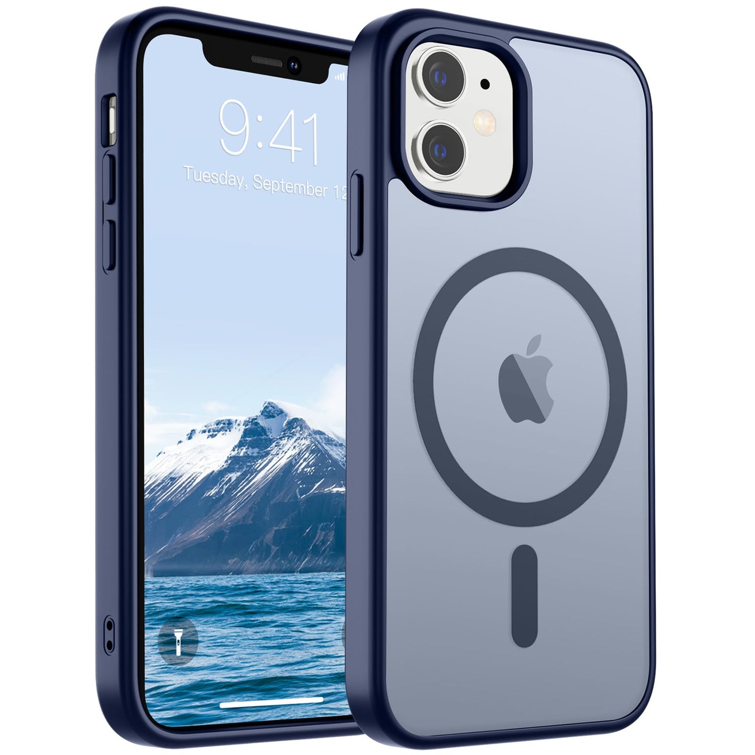 SUPFINE Magnetic for iPhone 17 Case (Compatible with MagSafe)(Military Grade Drop Protection) Translucent Matte Shockproof with Anti-Fingerprint Phone Cover,Black