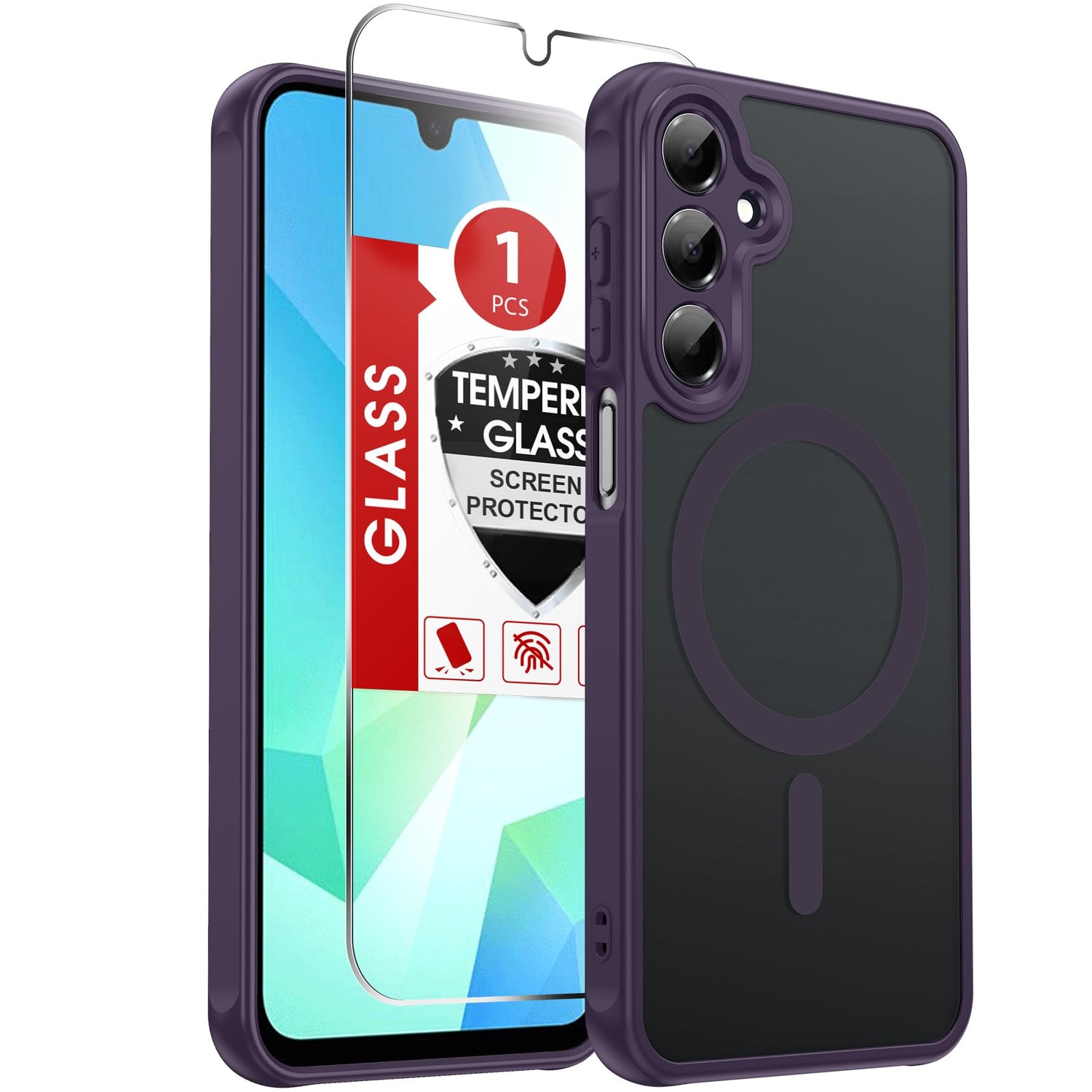 LeYi for Motorola Moto G-2026 Phone Case: Moto G Play 2026/2025 Case with [2 Packs] Screen Protector, [MagSafe Fit] Raised Camera Guard, Matte Translucent Slim para Moto G 2026/2025 Case, Black