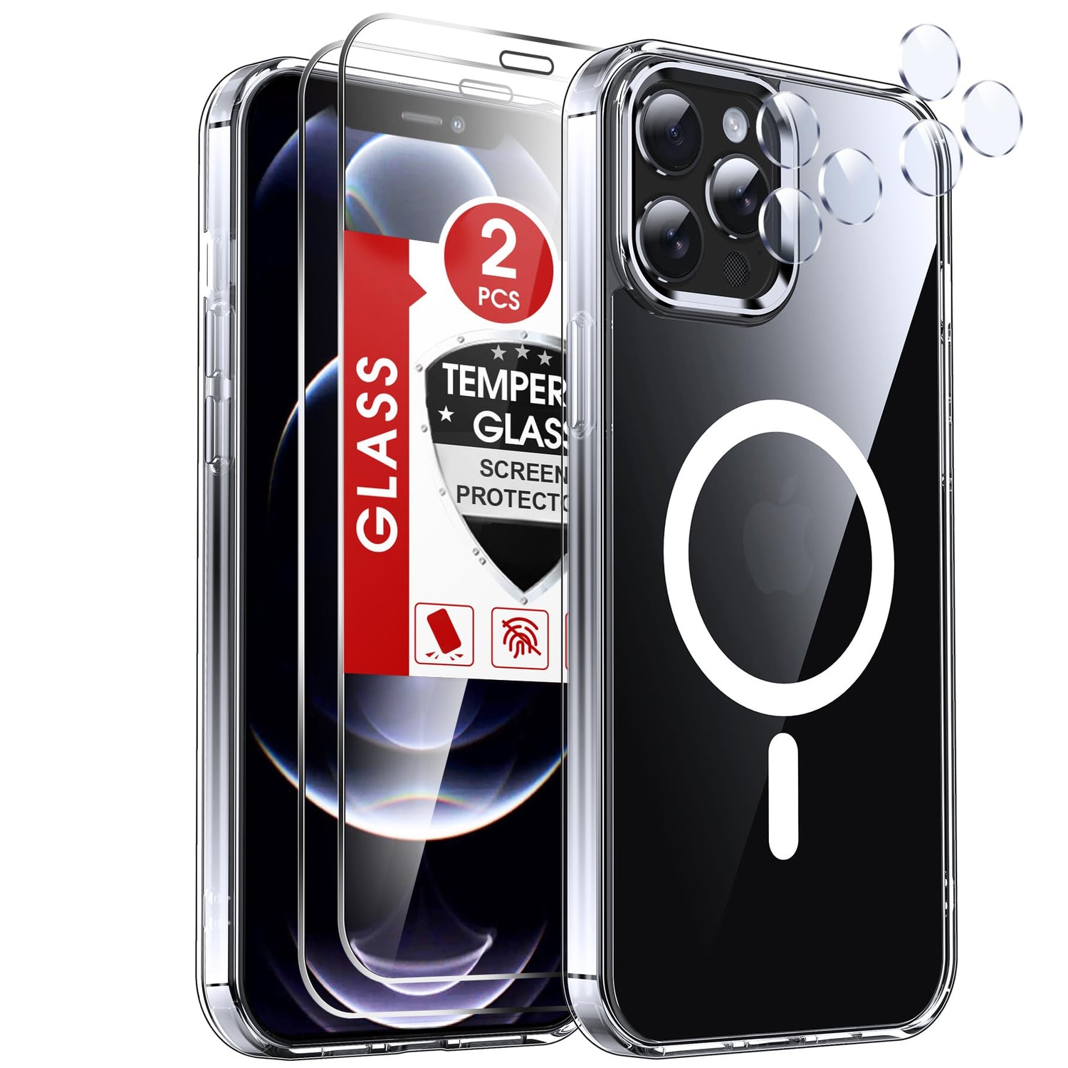LeYi for iPhone-17 Wallet Case Clear: i Phone iphone17 Cases with Card Holder Protective iohone 17case Cover Women Funda para Heavy Duty Military Grade Hard Men ipone i17, Transparent