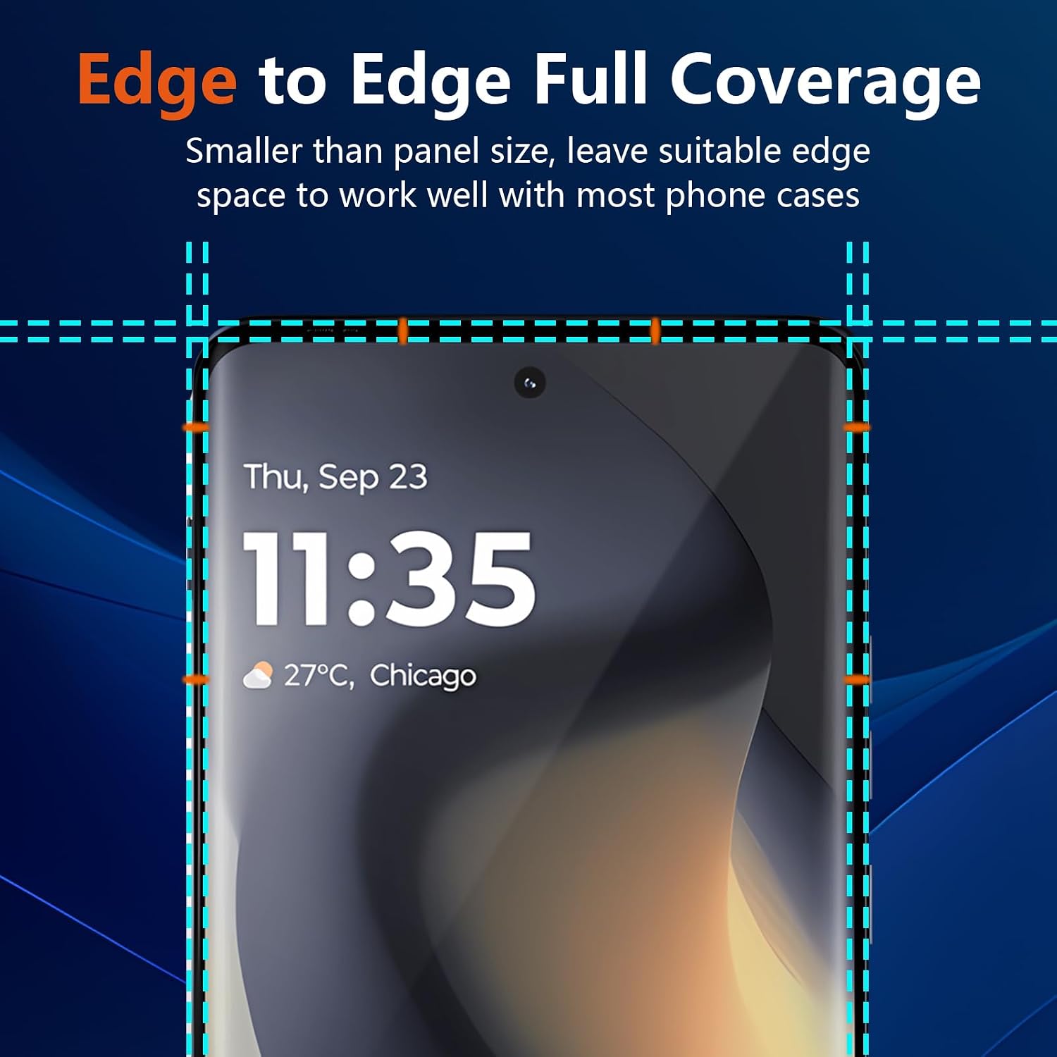 (3 Pack) For Motorola Edge 2024 Screen Protector，HD-Clear Tempered Glass Screen Protector [3D Touch][Bubble-Free][Anti-Scratch] Screen Protector Glass For Motorola Edge 2024/2023