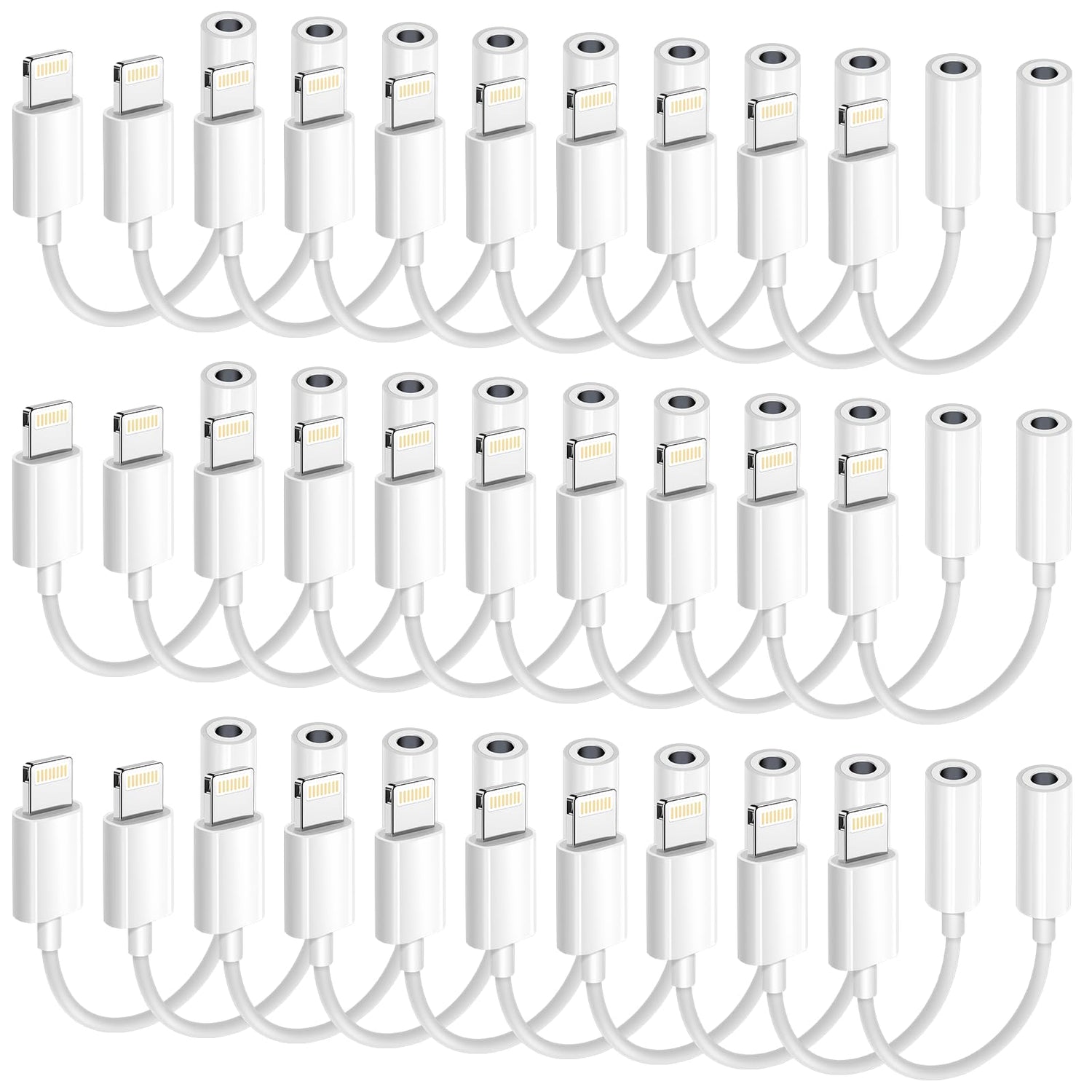 [Apple MFi Certified] 2 Pack Lightning to 3.5 mm Headphone Jack Adapter, iPhone Aux Adapter Converter Dongle Audio Cable Compatible with iPhone 14 13 12 11 X XS 8 7