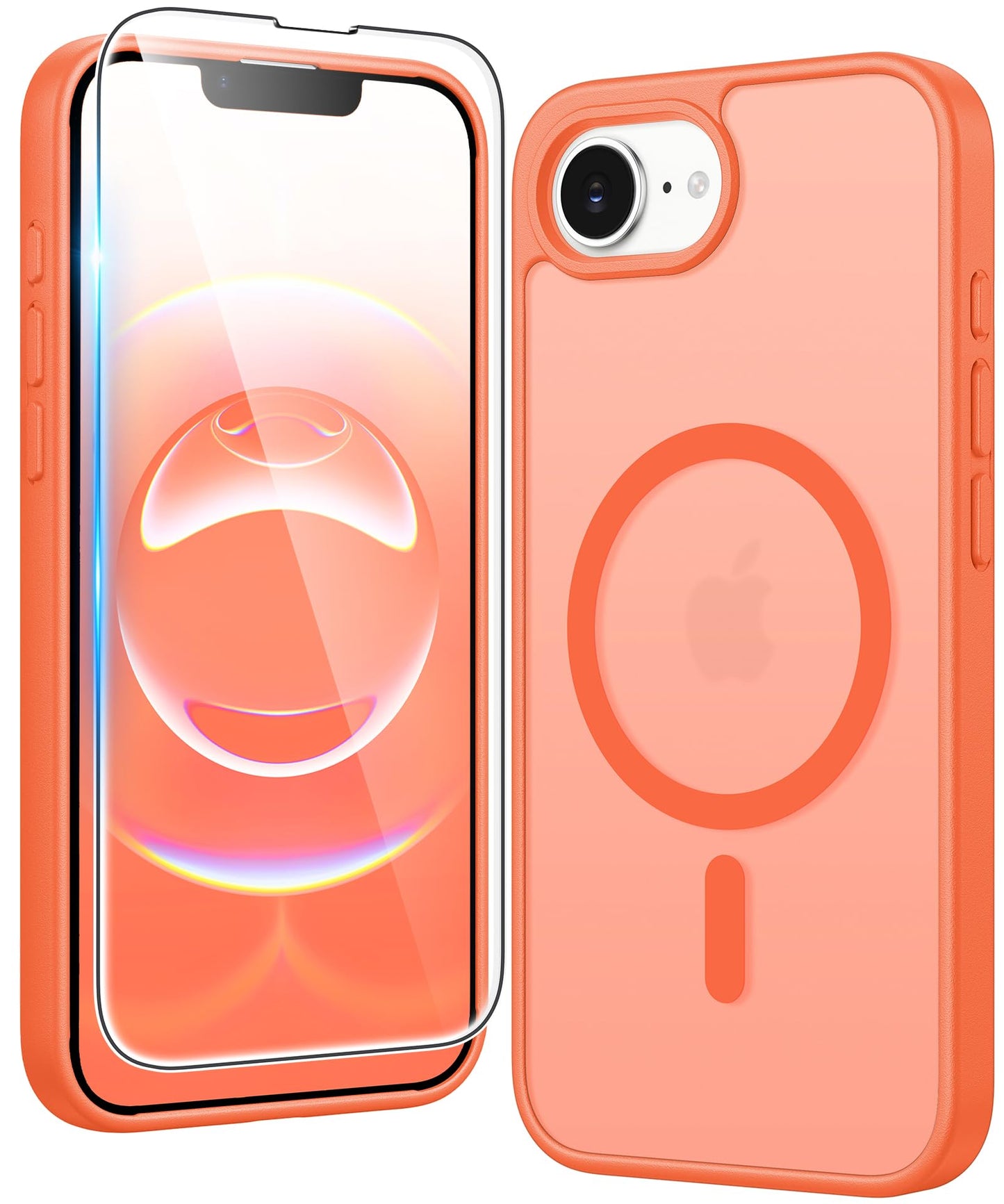 FNTCASE for iPhone 17 Case Clear: Magnetic Phone Cases with Screen Protector Drop Proof Compatible with Magsafe Slim Anti Yellowing Rugged Shockproof Protective Transparent Cell Cover (A-Clear)